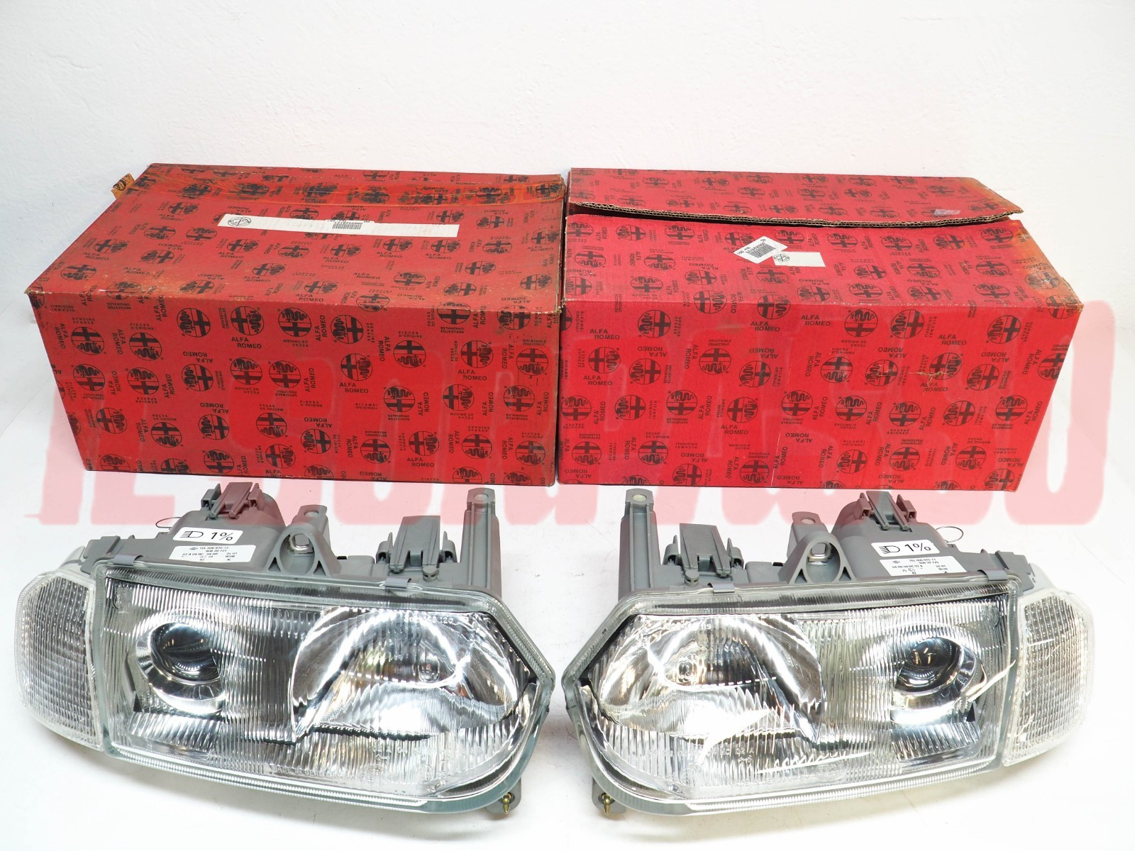 GRUPPI OTTICI FANALI FARI DESTRO SINISTRO ELETTRICI ALFA ROMEO 145 146 HELLA NOS