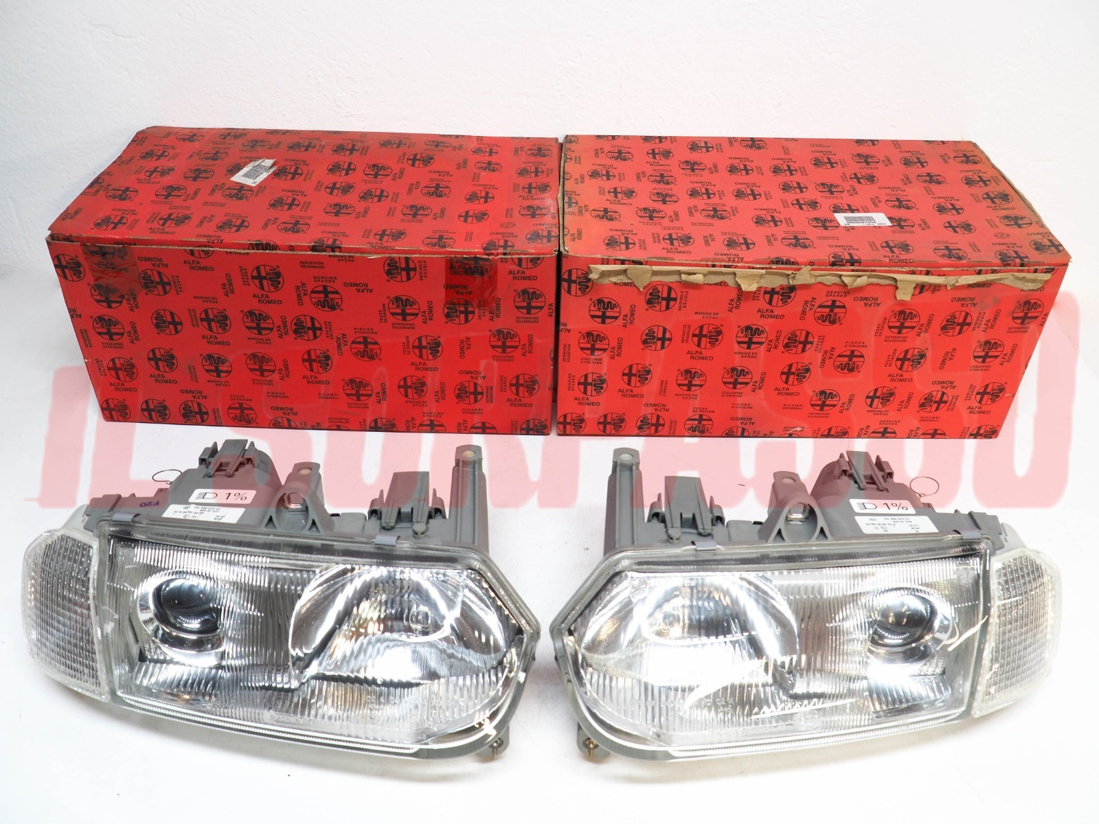 GRUPPI OTTICI FANALI FARI DESTRO SINISTRO MANUALI ALFA ROMEO 145 146 HELLA NOS