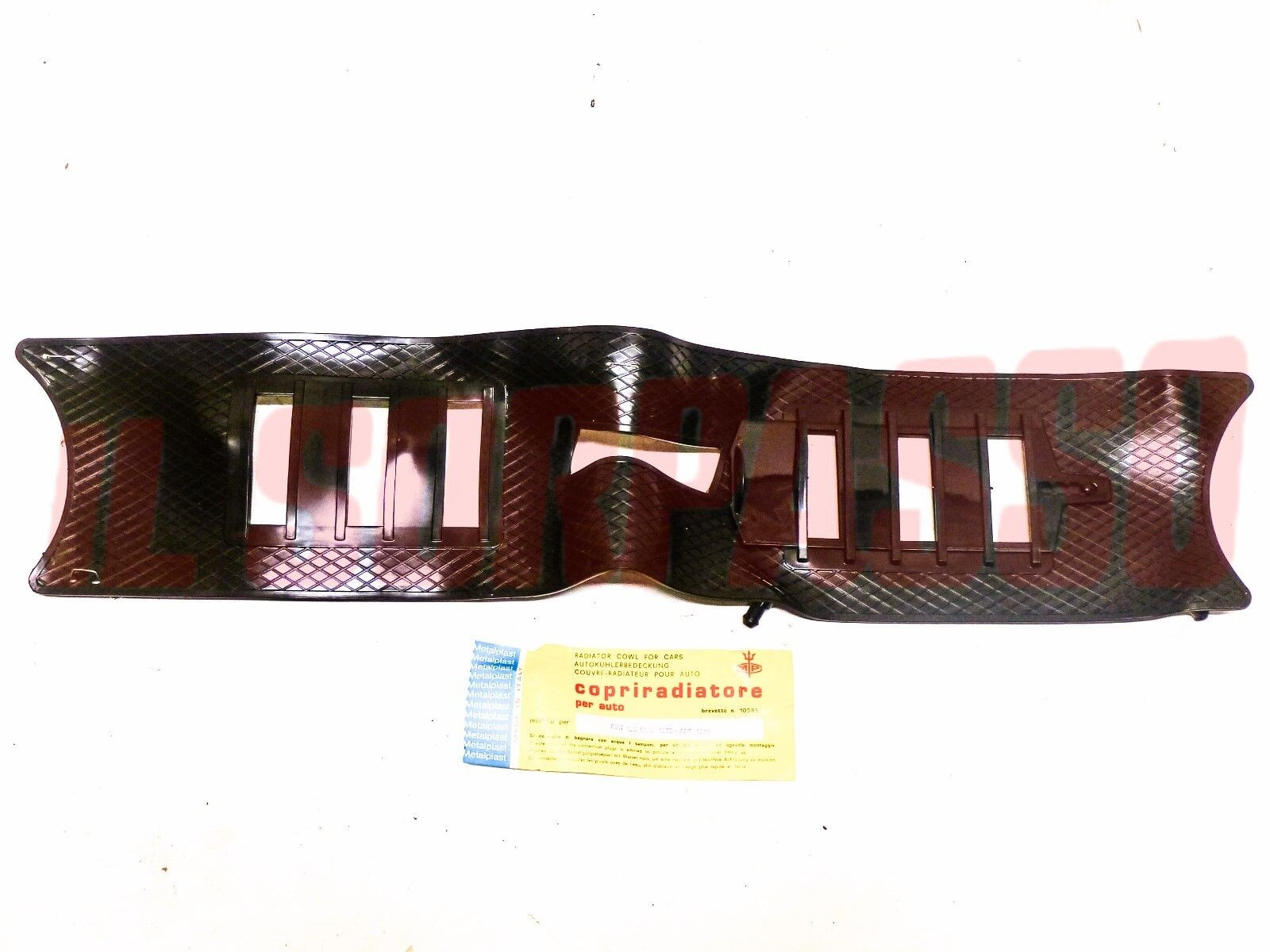 MASCHERINA COPRI RADIATORE MP GRIGLIA FIAT 128 MOD. 1972 NERA ACCESSORIO