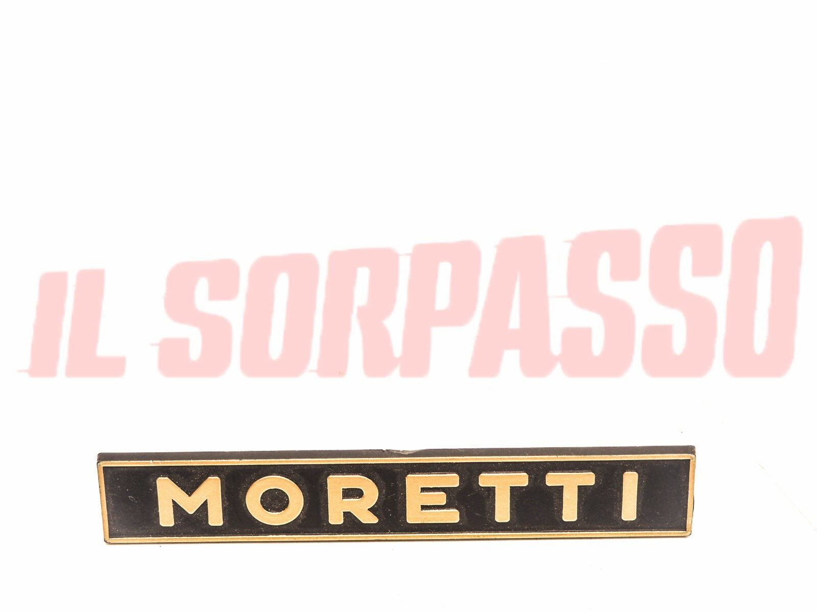 SCRITTA SIGLA TARGHETTA FUORISERIE CARROZZERIA MORETTI FIAT 126 127 ORIGINALE