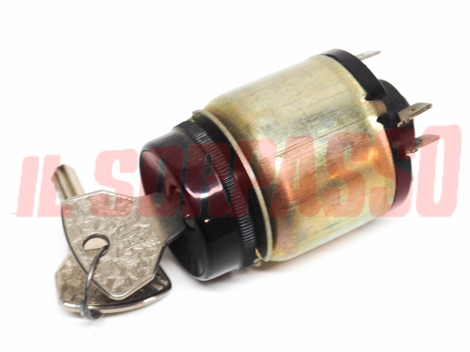 COMMUTATORE BLOCCHETTO ACCENSIONE CON CHIAVE FIAT 850 - 124 ORIGINALE MARELLI