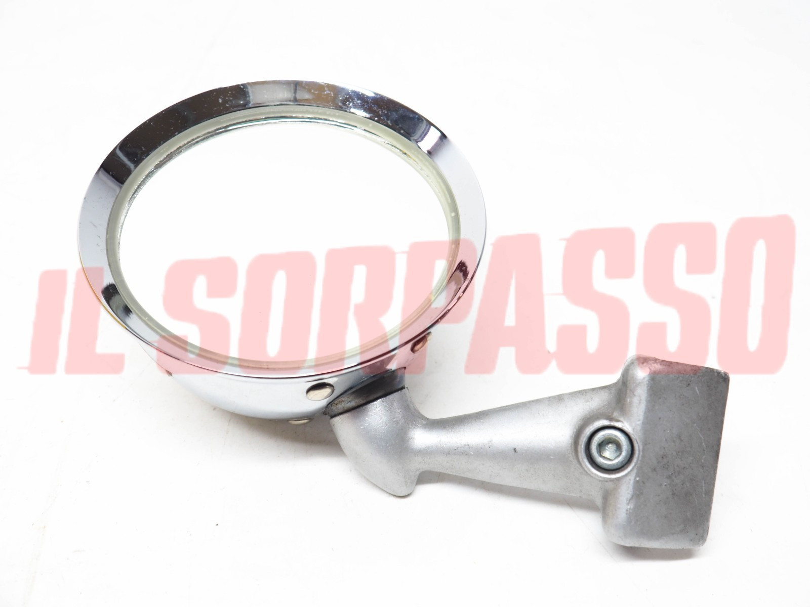 SPECCHIO SPECCHIETTO RETROVISORE MORSETTO SU GRONDAIA FIAT 500 600 850 124 126