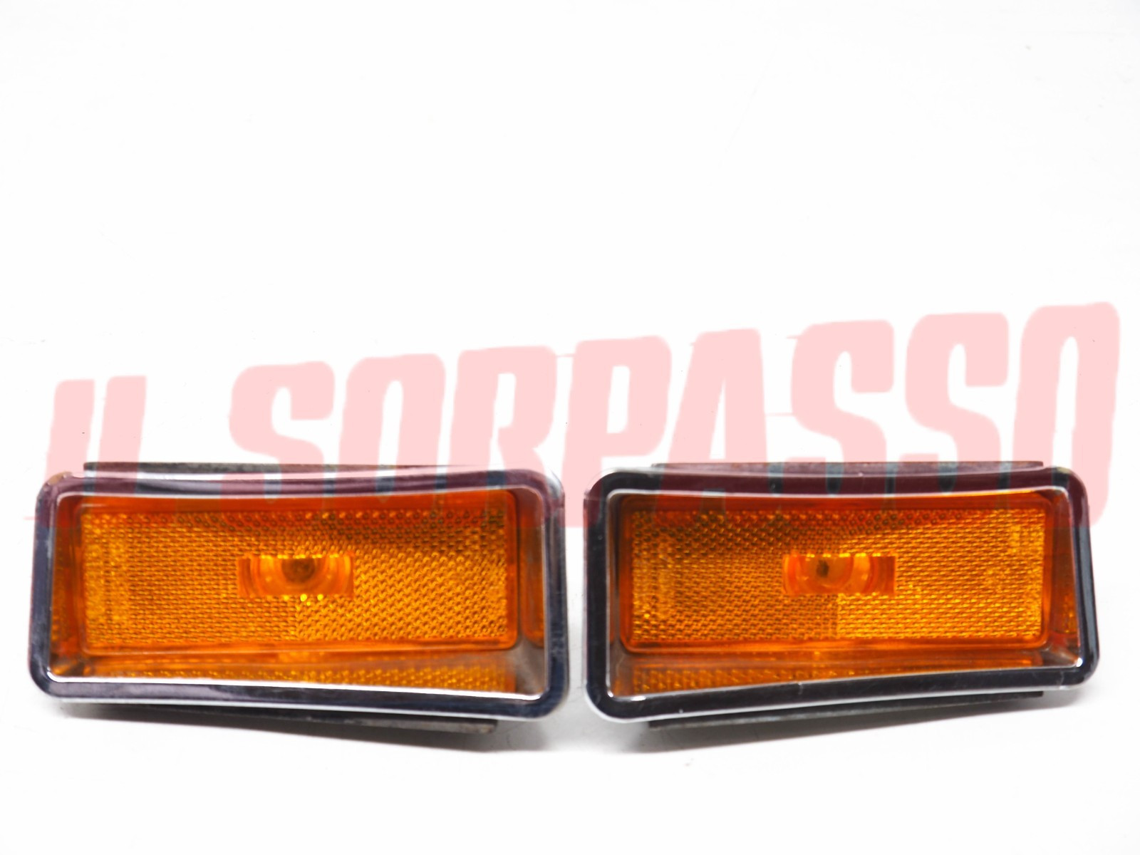 FANALINI ARANCIO LUCI INGOMBRO RETTANGOLARI FIAT 124 850 SPIDER AMERICA CARELLO