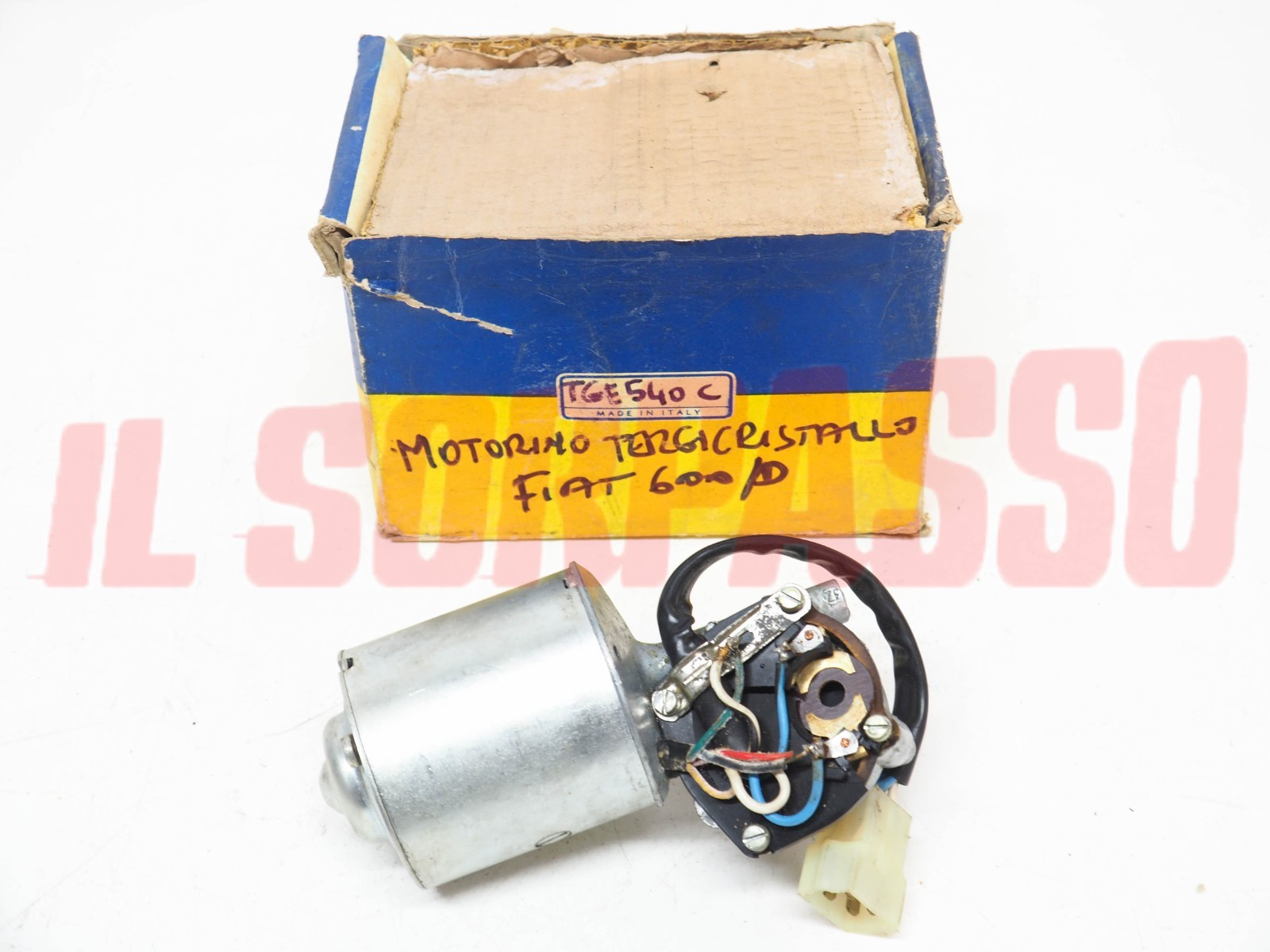 MOTORINO TERGI TERGICRISTALLO FIAT 600 D ORIGINALE MARELLI TGE 540 C  NOS
