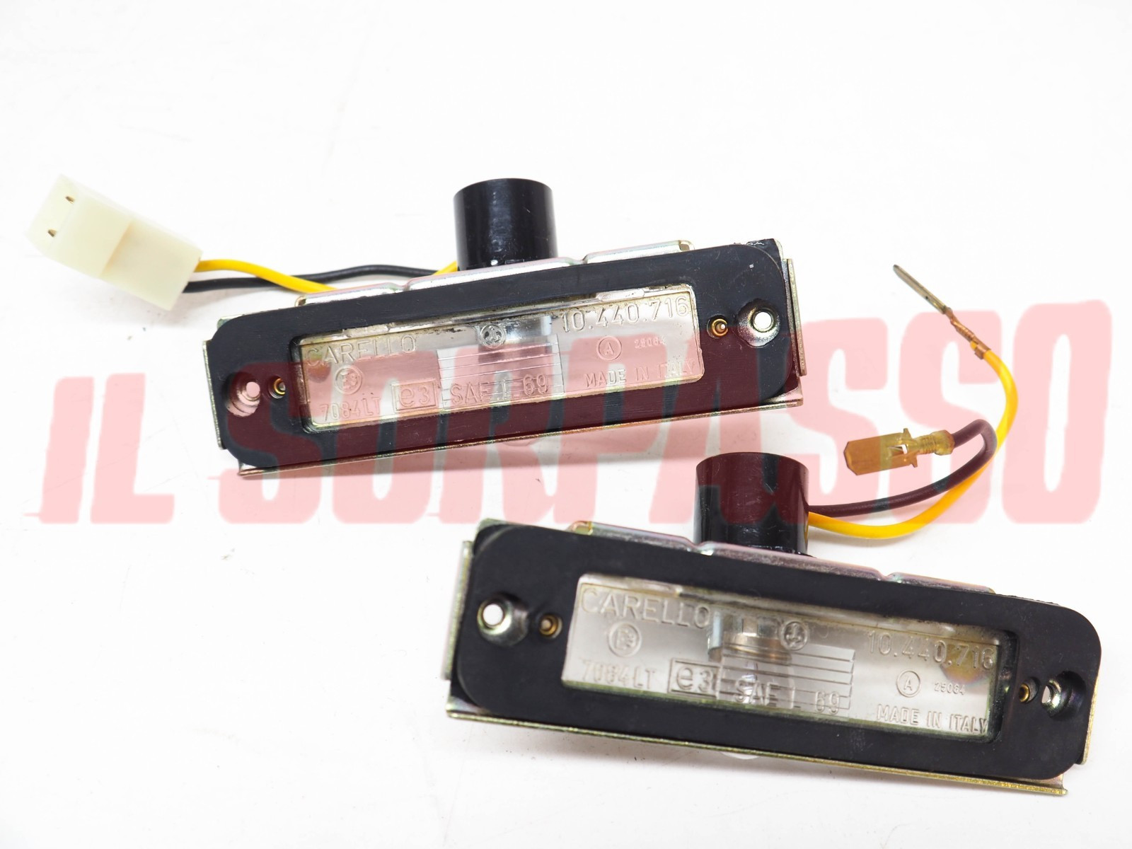 FANALINI LUCI TARGA ALFA ROMEO MONTREAL MASERATI BITURBO ORIGINALI CARELLO