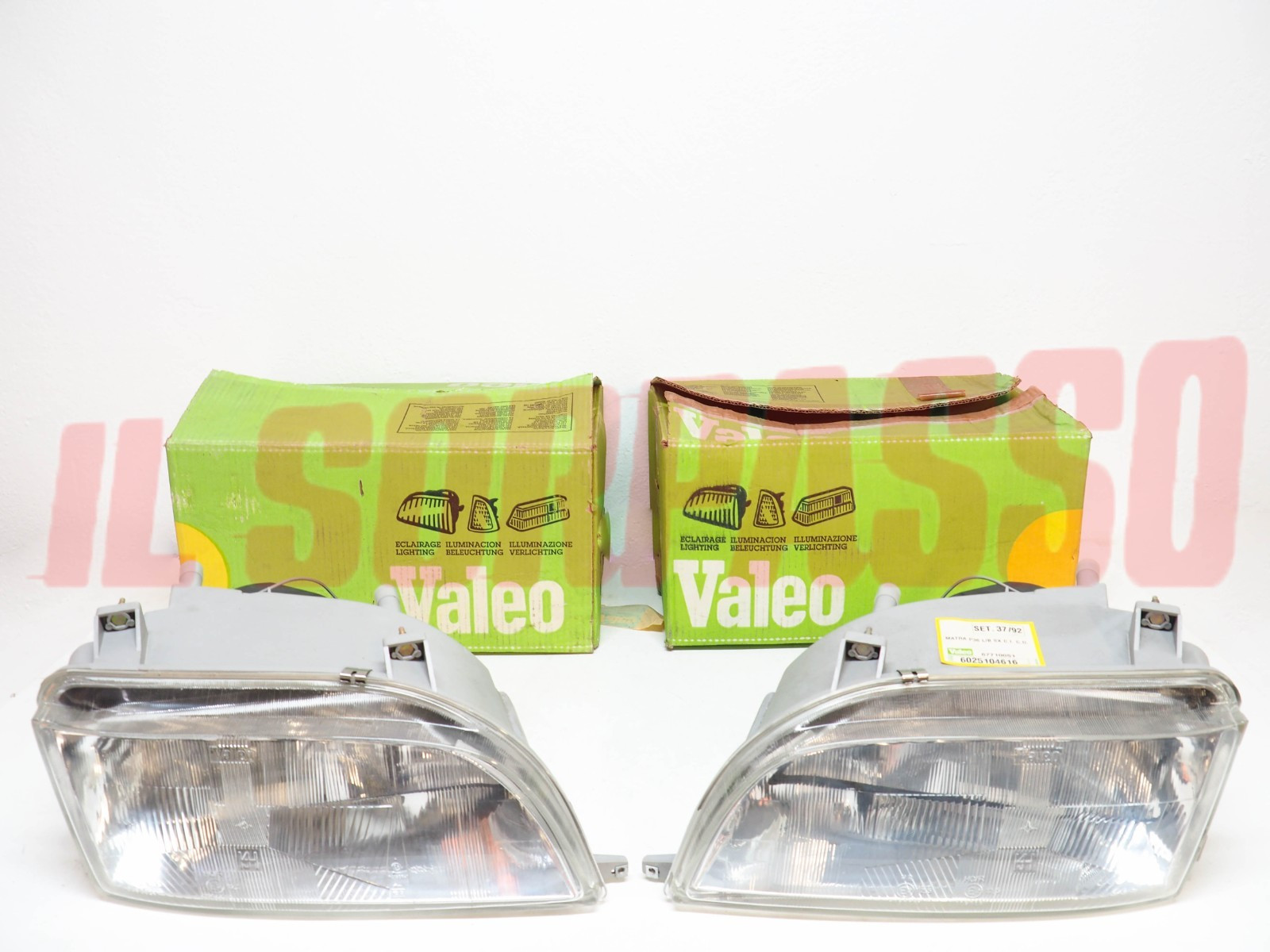 GRUPPI OTTICI FANALI FARI DESTRO SINISTRO RENAULT ESPACE 3 ORIGINALI VALEO H4