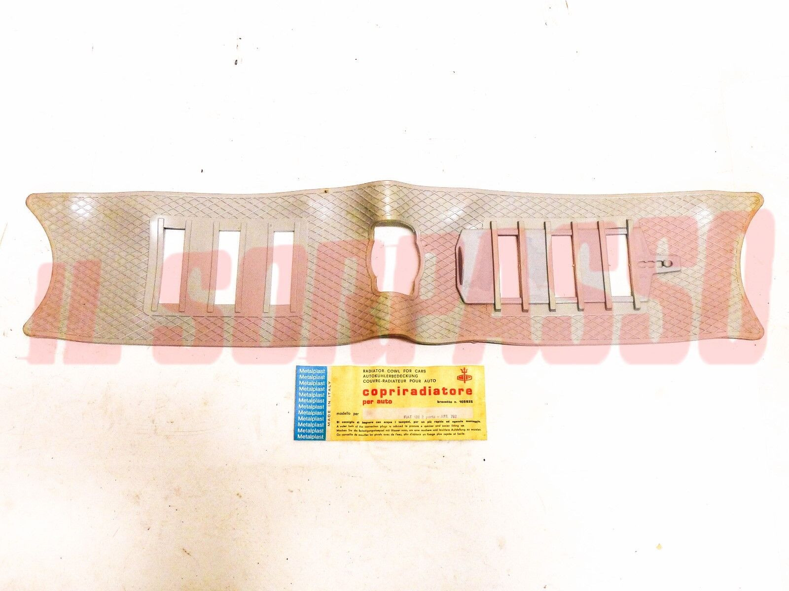 MASCHERINA COPRI RADIATORE MP GRIGLIA FIAT 128 2 PORTE RALLY GRIGIA ACCESSORIO