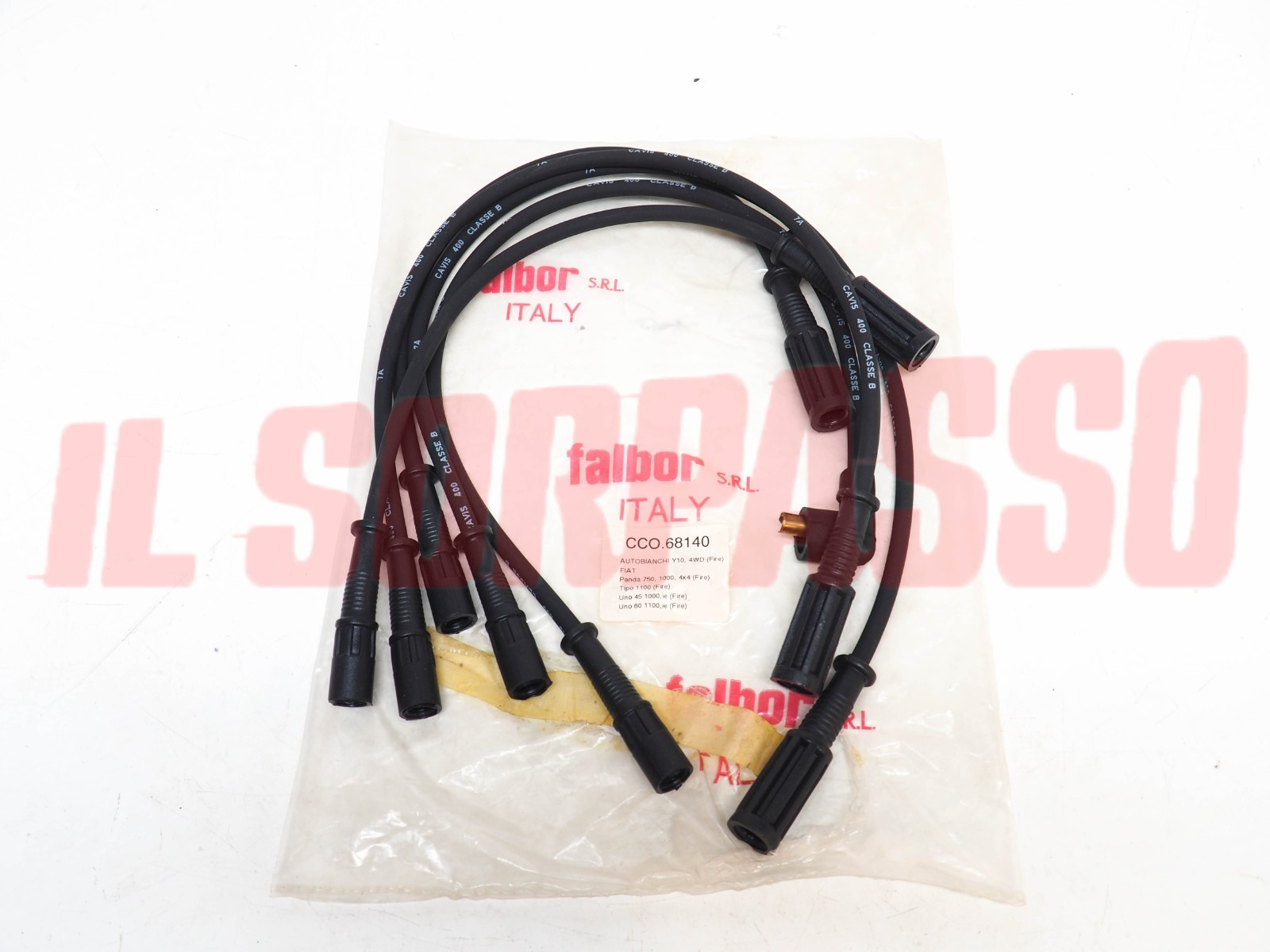 CAVI FILI CANDELE FIAT PANDA 750 1000 4X4 UNO 45 60 Y10 FIRE ORIGINALI CAVIS