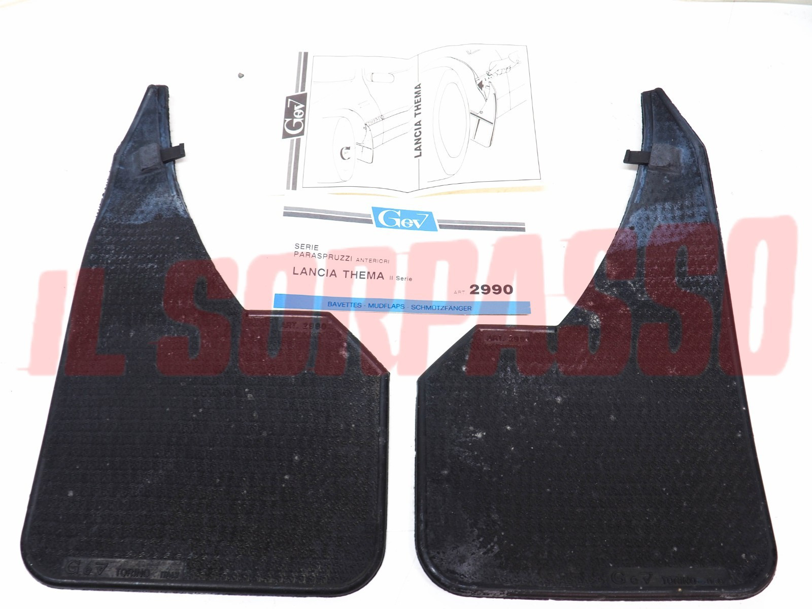 PARASPRUZZI PARAFANGHI ANTERIORI LANCIA THEMA 2 SERIE + FERRARI ORIGINALI