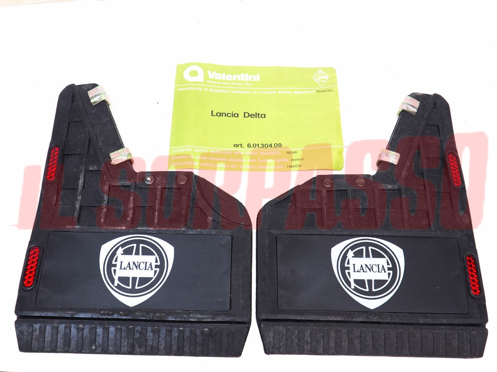 PARASPRUZZI PARAFANGHI POSTERIORI STEMMA LANCIA DELTA + INTEGRALE EVO ORIGINALI