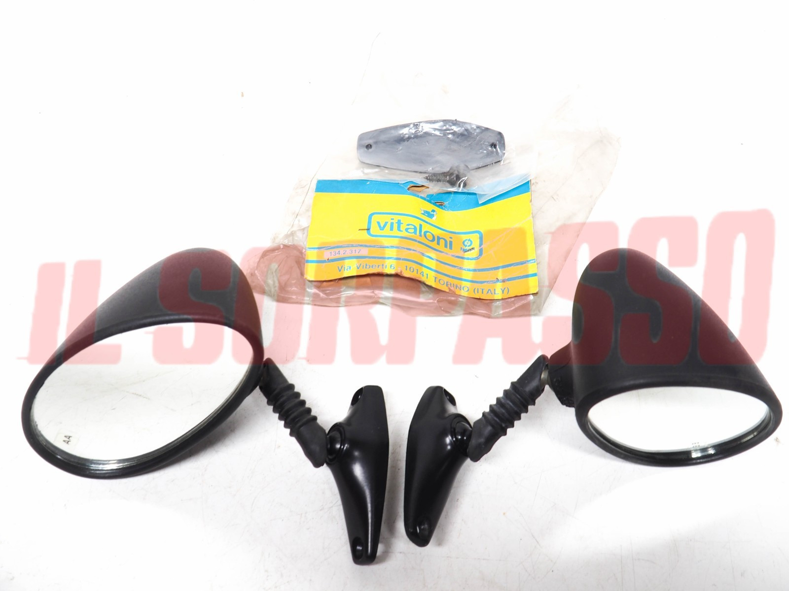 SPECCHI SPECCHIETTI DESTRO + SINISTRO FIAT 127 SPORT 70 HP ORIGINALI VITALONI