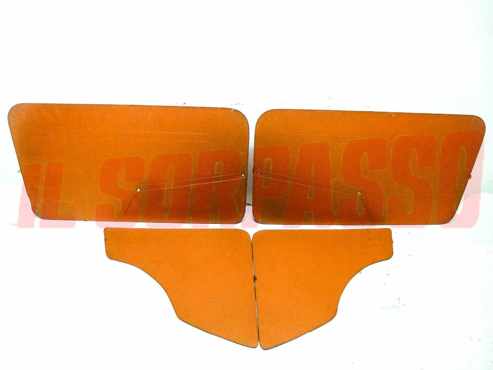 PANNELLI PORTA ANTERIORI + POSTERIORI FIAT 850 BERLINA OCRA ORIGINALI