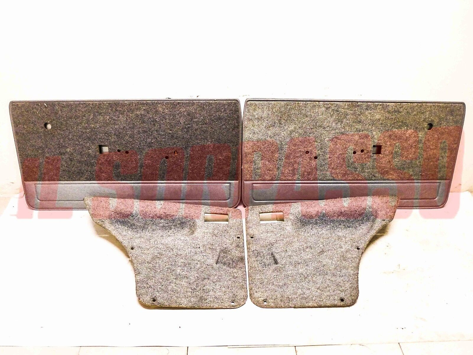 PANNELLI PORTA ANTERIORI + POSTERIORI FIAT 127 2 3 PORTE 1050 cc GRIGI ORIGINALI