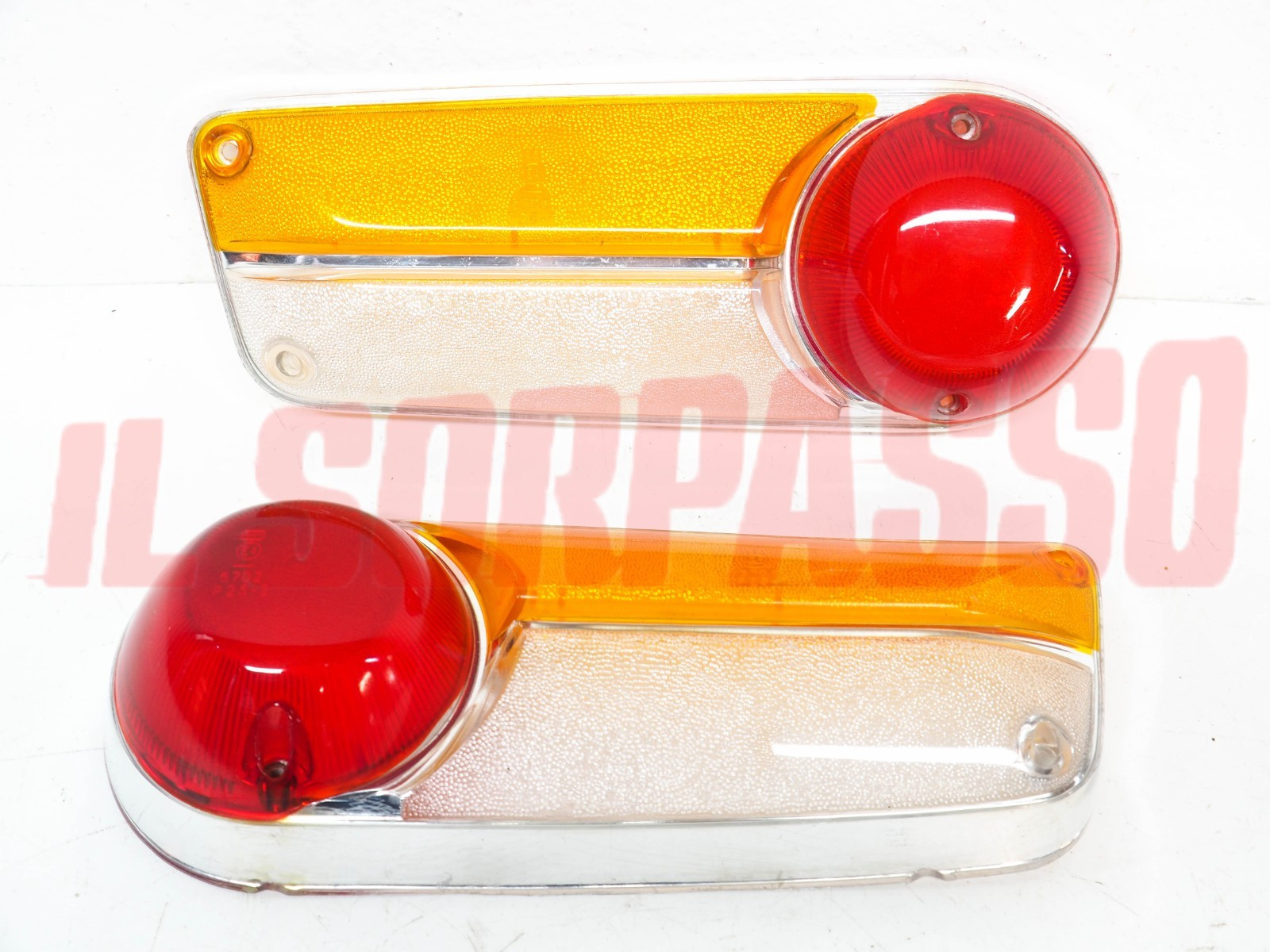 PLASTICHE FANALI FARI POSTERIORI LANCIA FULVIA COUPE HF ORIGINALI CARELLO