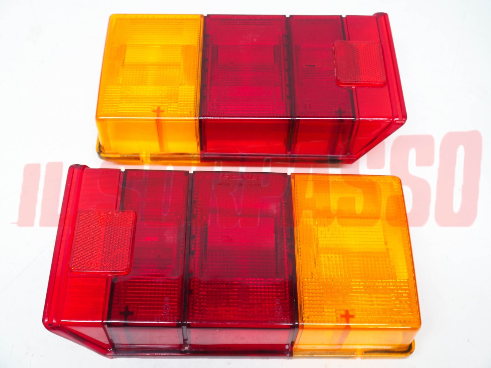 PLASTICHE FANALI FARI POSTERIORI DESTRO SINISTRO CITROEN VISA MK1 MARCA GEMO