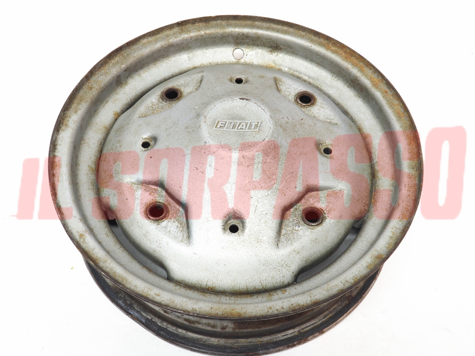 CERCHIO RUOTA FIAT 500 R 3,5 X 12 ORIGINALE CON FORI IN RILIEVO