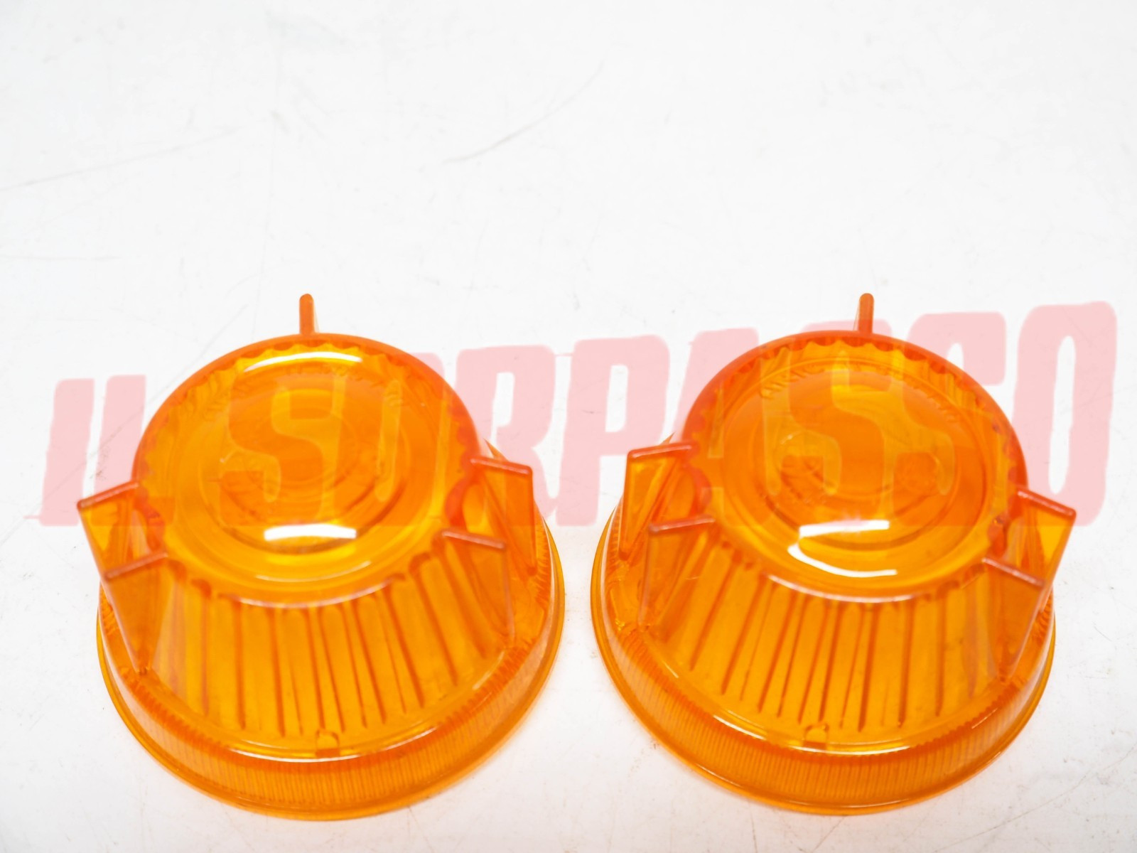 PLASTICHE FANALINI ANTERIORI ARANCIO ALFA ROMEO RENAULT 4 1 SERIE ARIC