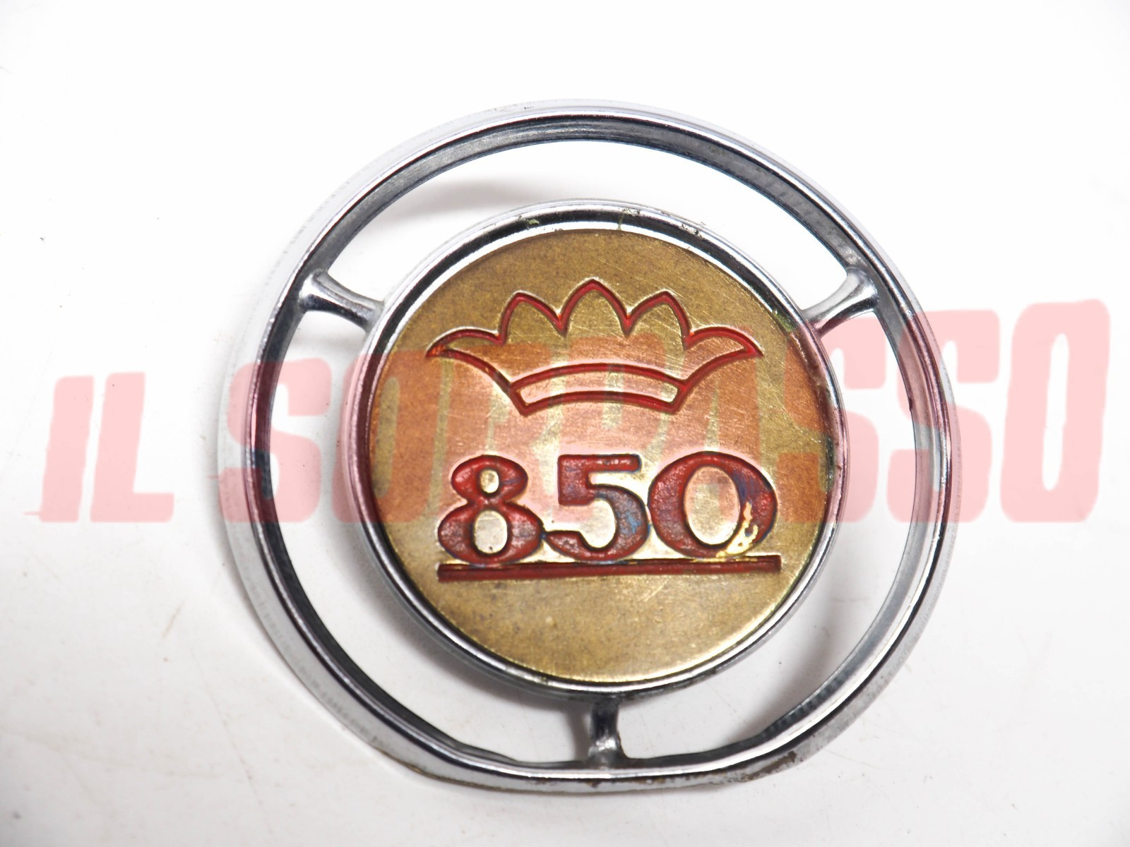 STEMMA FREGIO LOGO POSTERIORE FIAT 850 TIPO ABARTH GIANNINI ORIGINALE