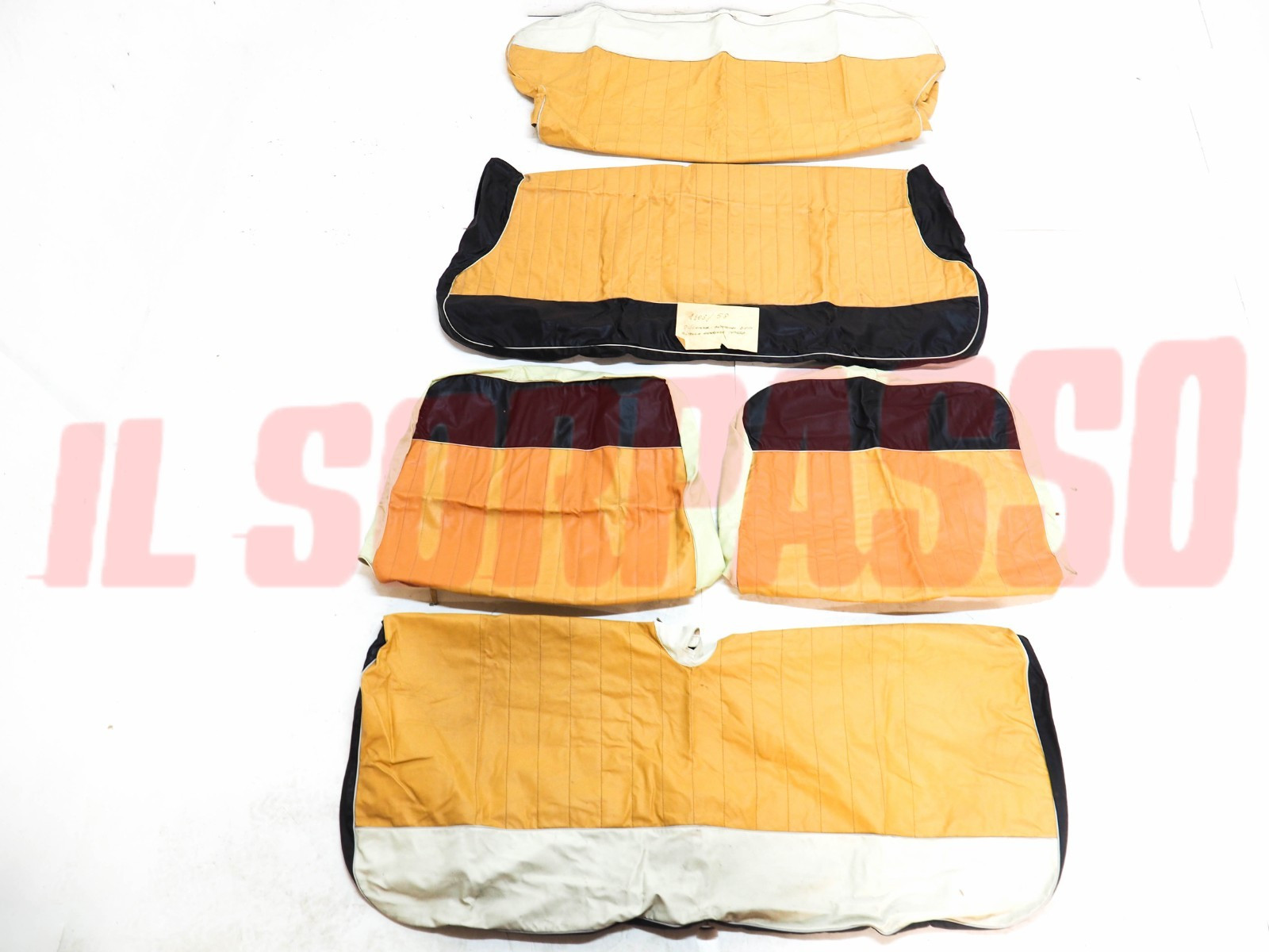 FODERE COPRI SEDILI ANTERIORI POSTERIORI FIAT 1100 103 58 ORIGINAL BIANCHI BEIGE