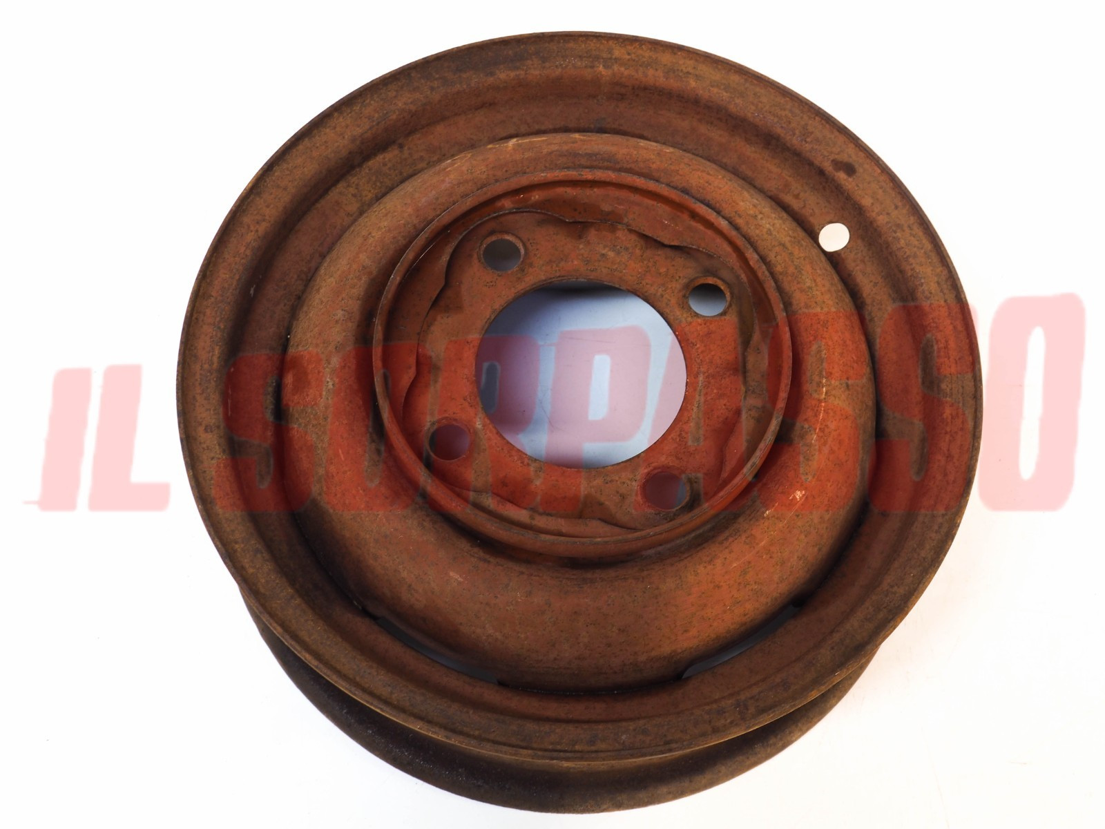 CERCHIO RUOTA CERCHIONE FIAT 1400 - 1900 BERLINA CABRIO 4X14 ORIGINALE NOS