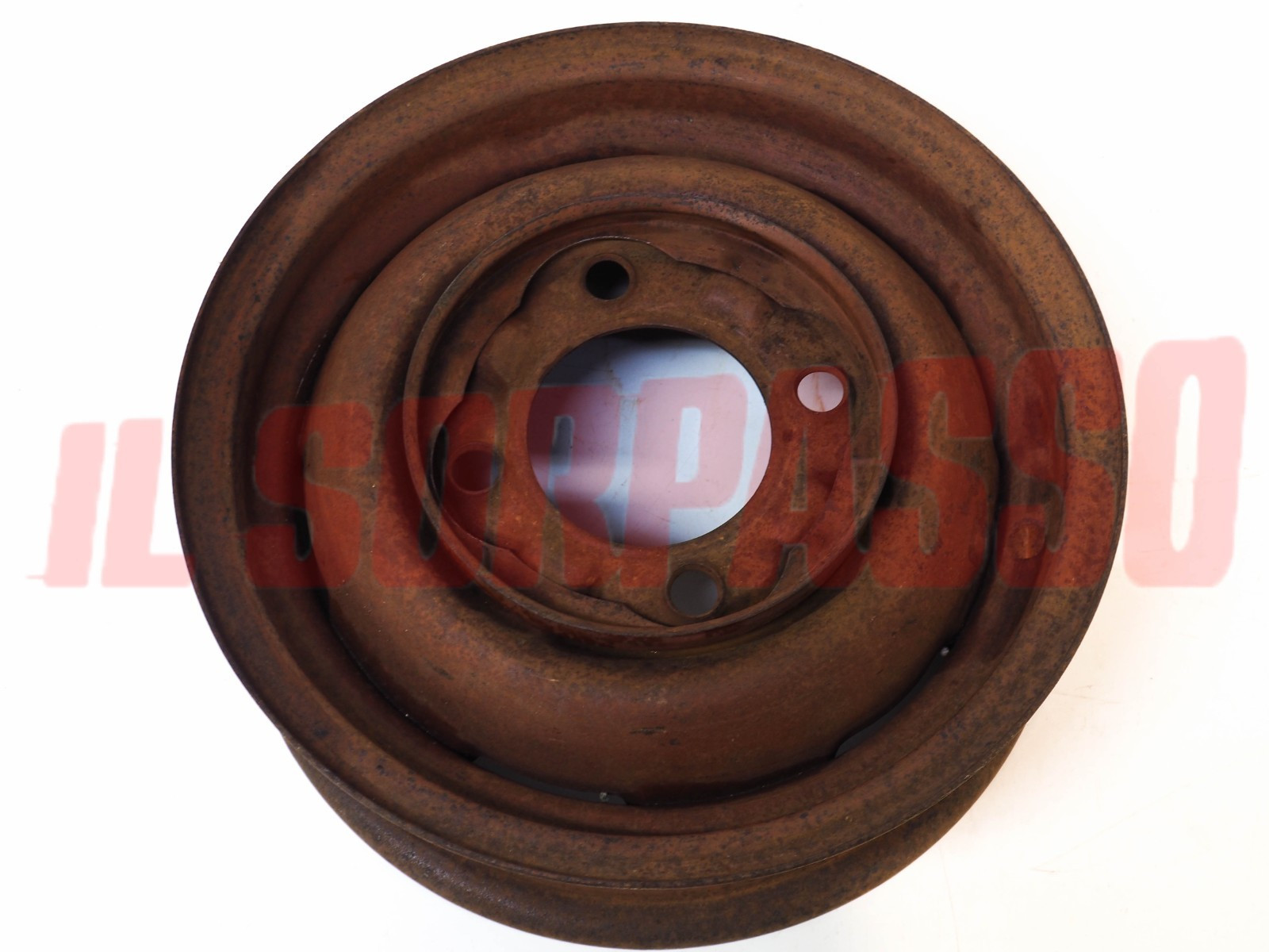 CERCHIO RUOTA CERCHIONE FIAT 1400 1900 BERLINA CABRIO 4.5x14 ORIGINALE FERGAT