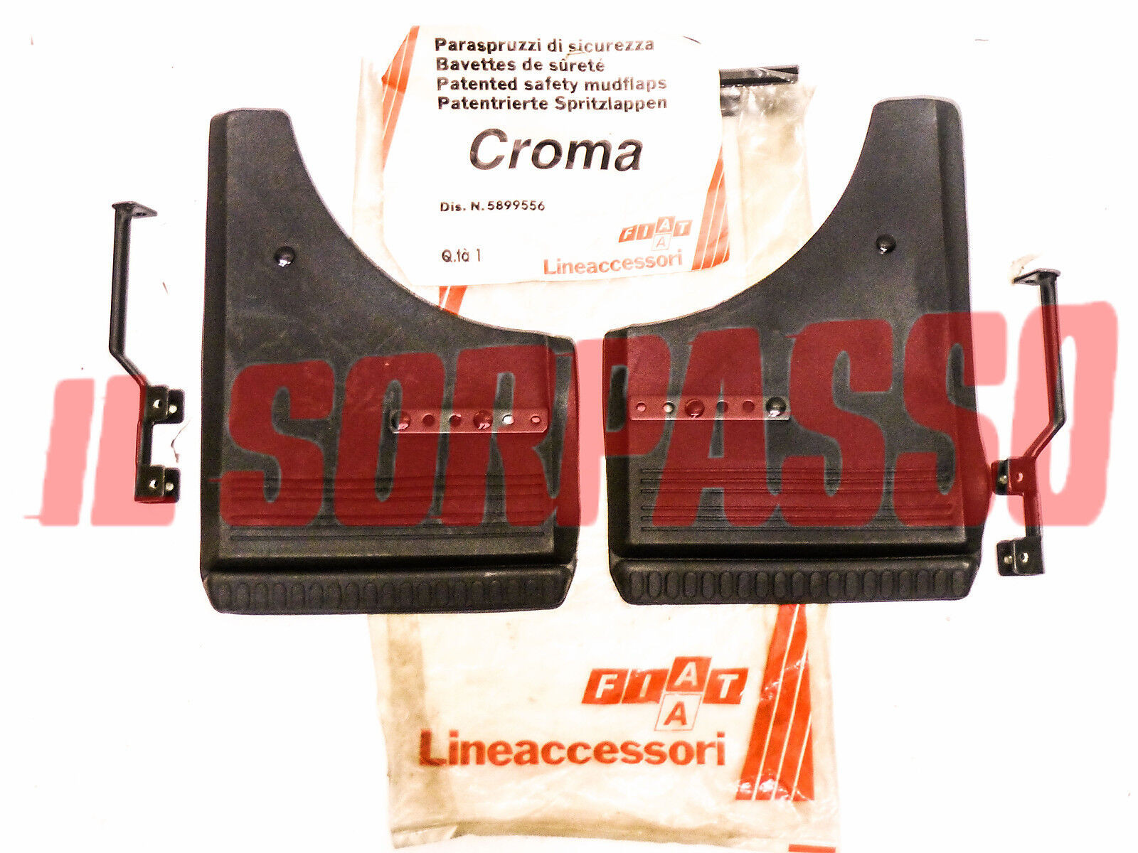 PARASPRUZZI PARAFANGHI ANTERIORI FIAT CROMA ACCESSORIO ORIGINALE