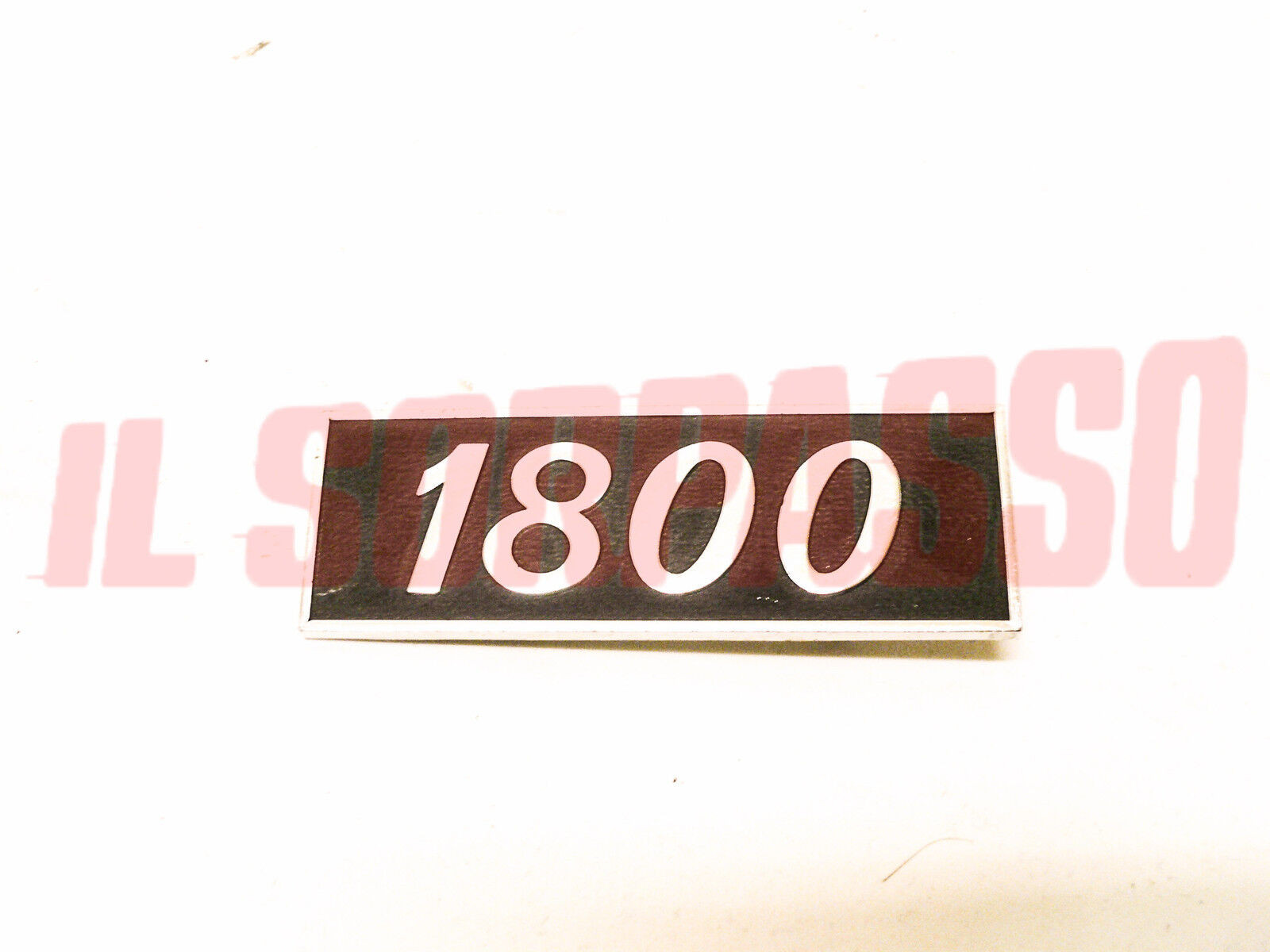 SCRITTA SIGLA COFANO POSTERIORE FIAT 132 GL GLS 1800 IN ALLUMINIO ORIGINALE