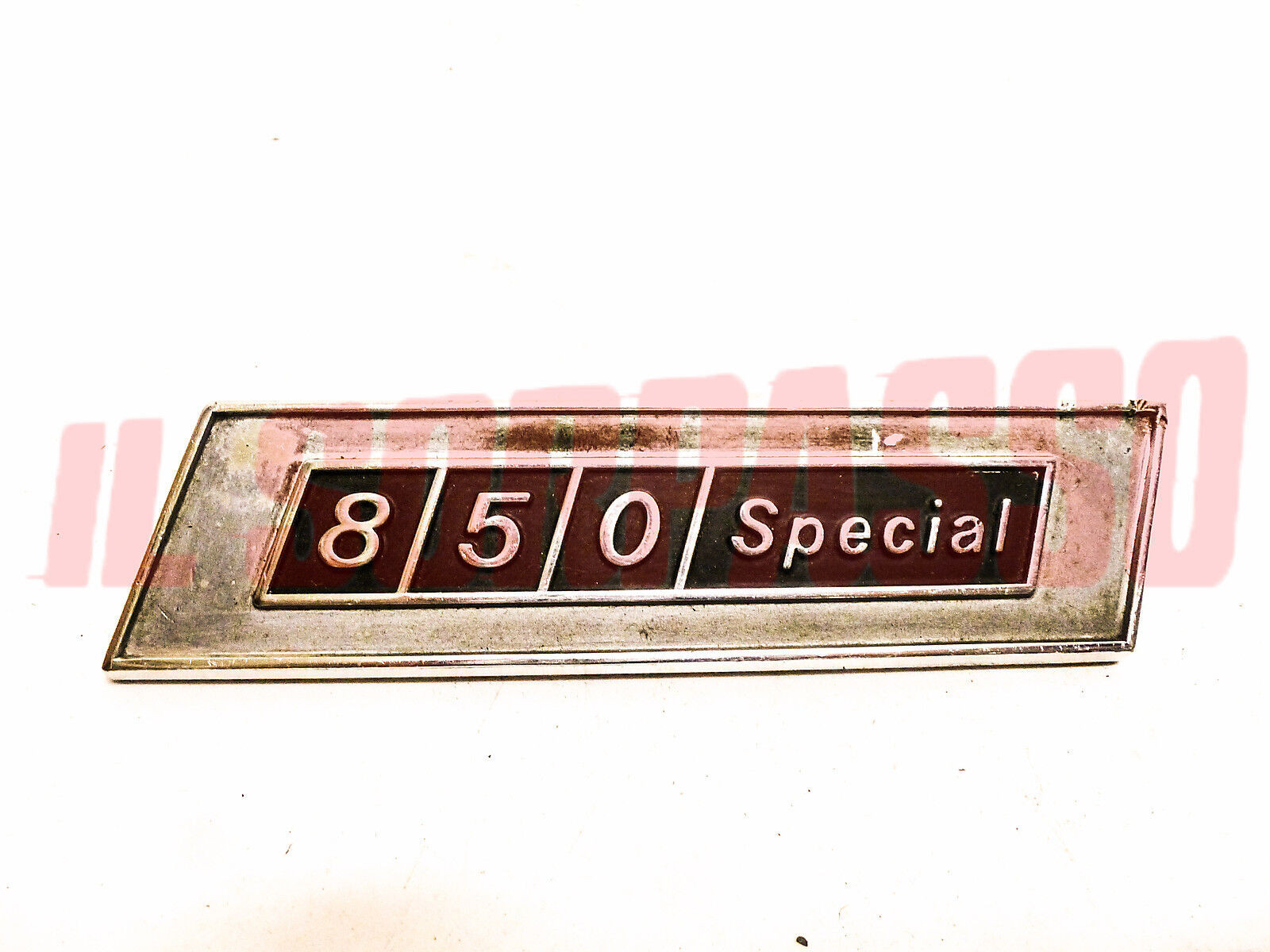 SCRITTA  FREGIO CRUSCOTTO FIAT 850 SPECIAL IN ALLUMINIO ORIGINALE