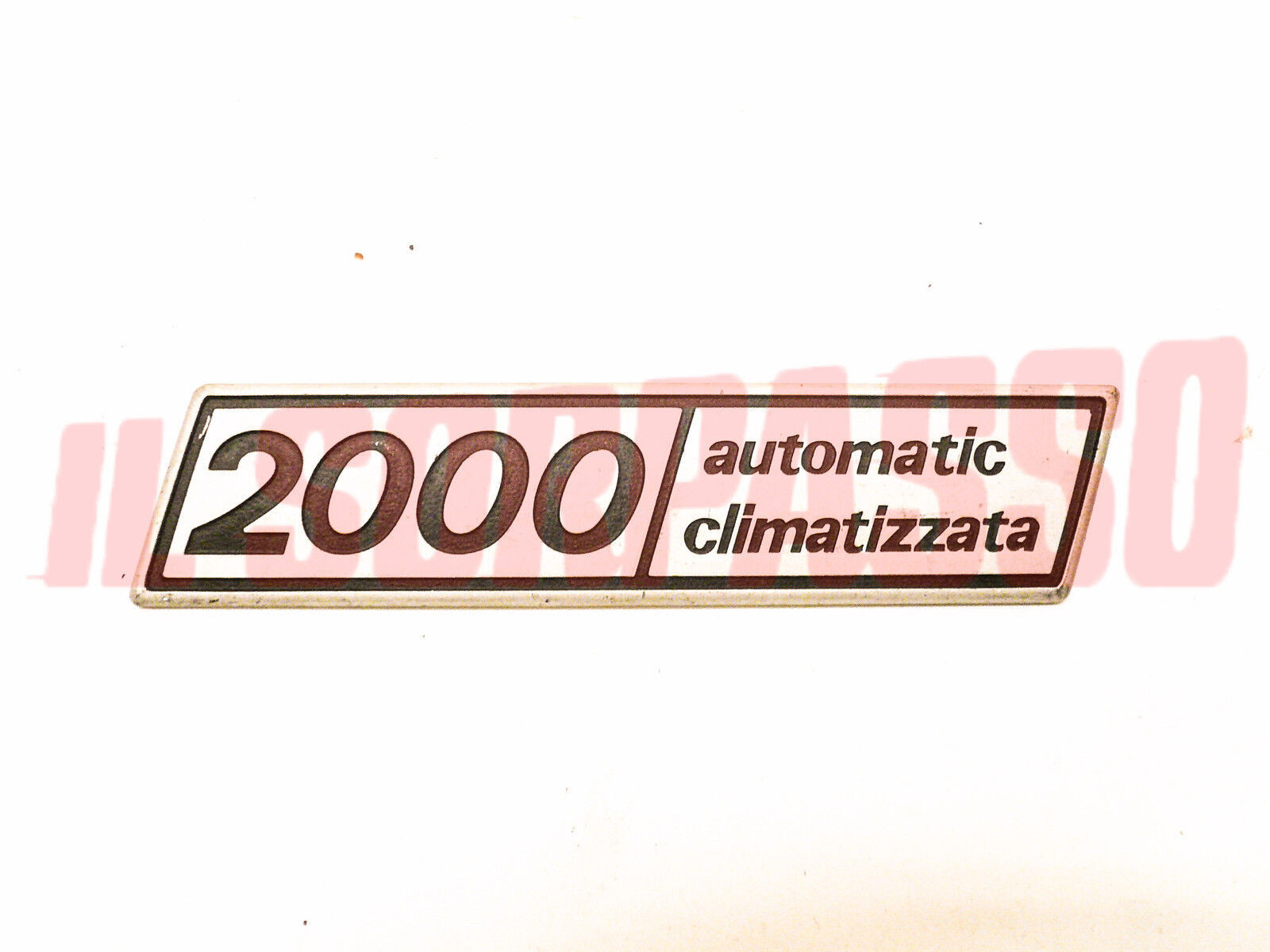 SCRITTA SIGLA 2000 AUTOMATIC CLIMATIZZATA FIAT 132 ALLUMINIO ORIGINALE