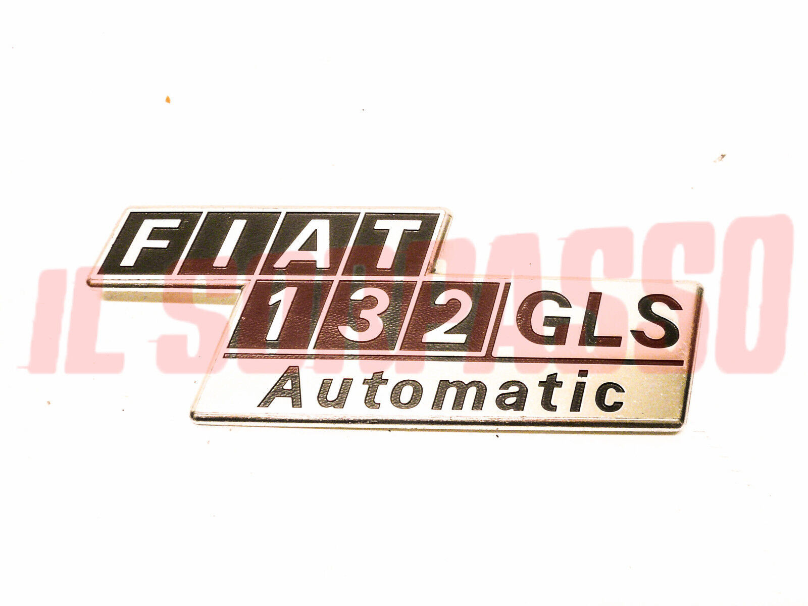 SCRITTA SIGLA COFANO POSTERIORE FIAT 132 GLS AUTOMATIC ORIGINALE
