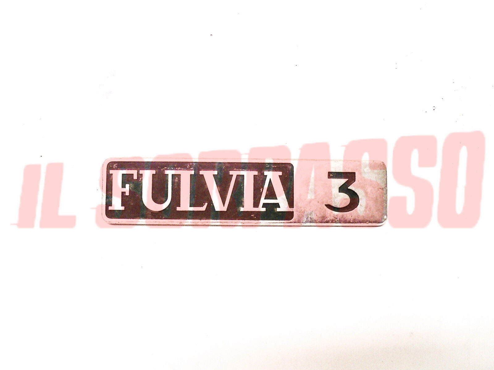 SCRITTA FREGIO RIVESTIMENTO POSTERIORE LANCIA FULVIA COUPE 3 IN ALLUMINIO