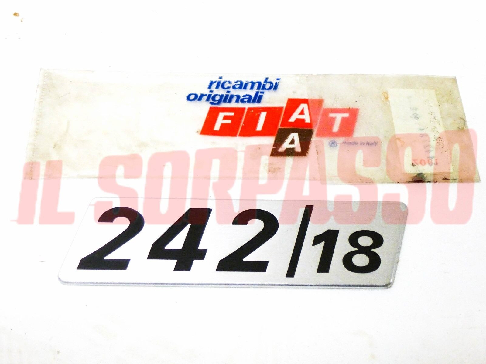 SCRITTA SIGLA FIAT 242 / 18 FURGONE ORIGINALE