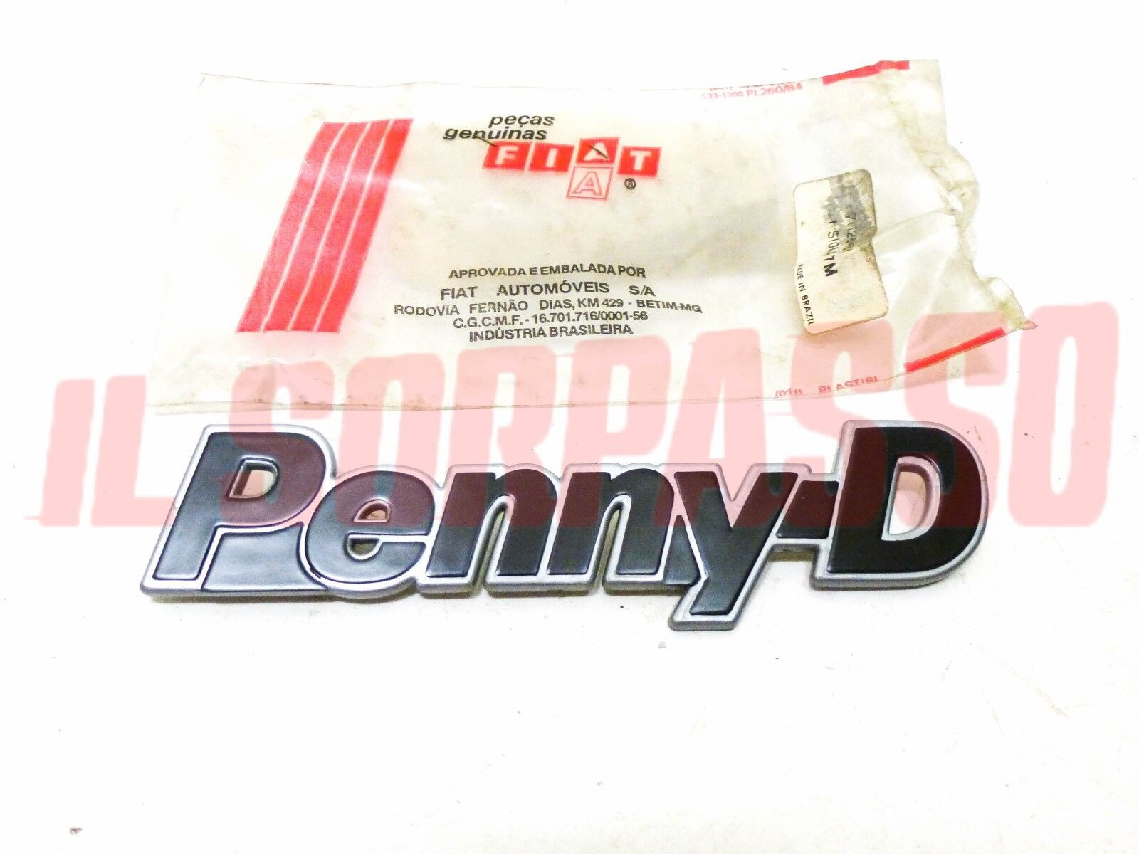 SCRITTA SIGLA POSTERIORE FIAT PENNY D ORIGINALE