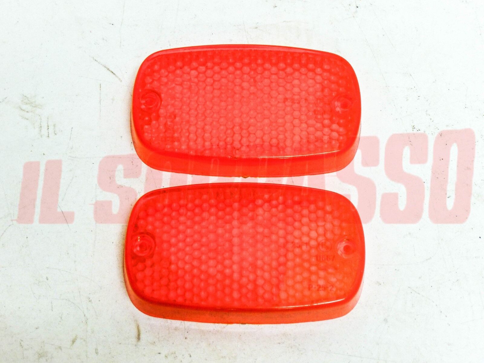 PLASTICHE FANALINI ANTERIORI FRECCE FIAT 850 T FURGONE PULMINO ARANCIO