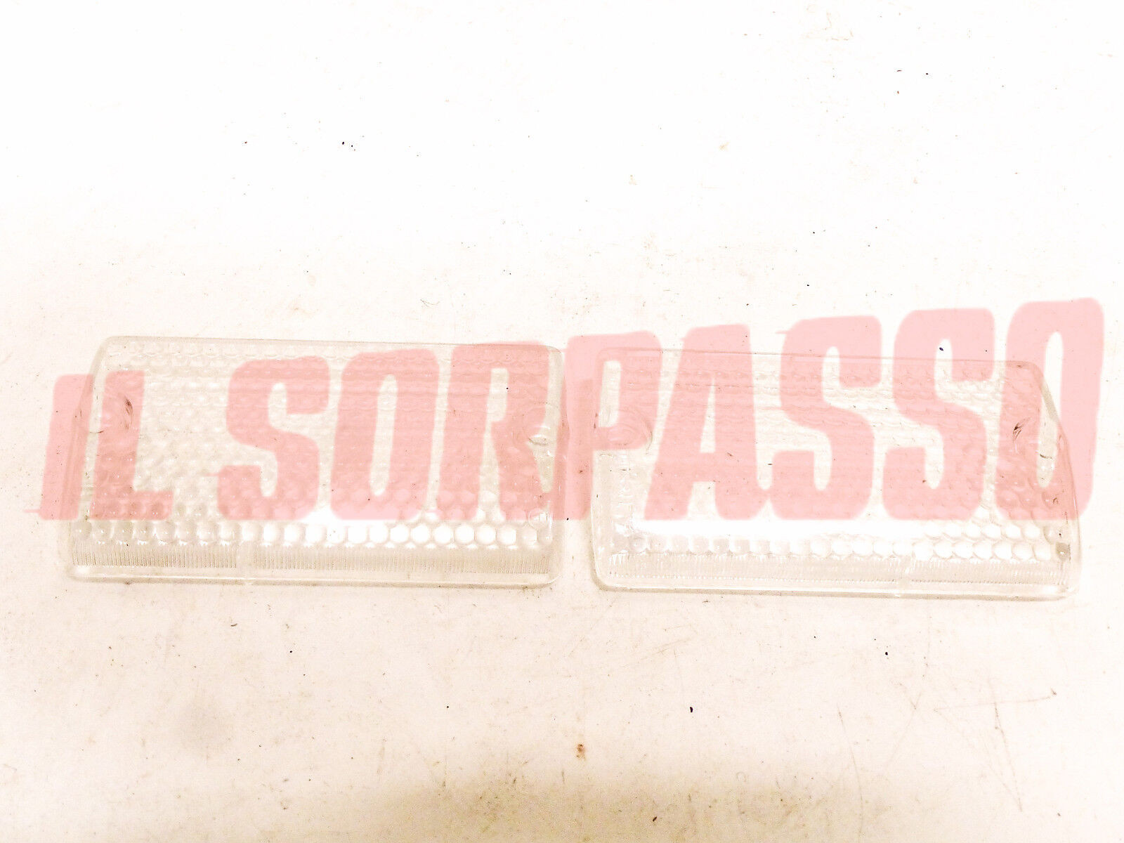 PLASTICA FANALINO ANTERIORI DX SX BIANCA AUTOBIANCHI A112 1 2 3 ABARTH ALTISSIMO