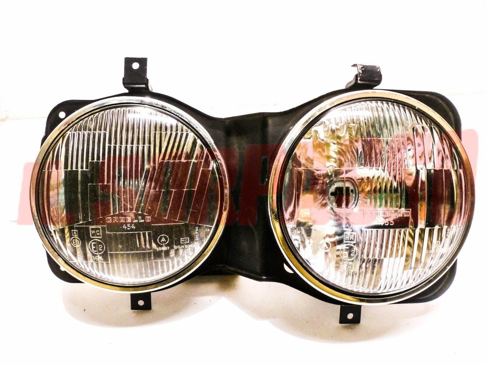 GRUPPI OTTICI FANALI + SEDE FARO DESTRA FIAT 132 DAL 1972 AL 76 CARELLO