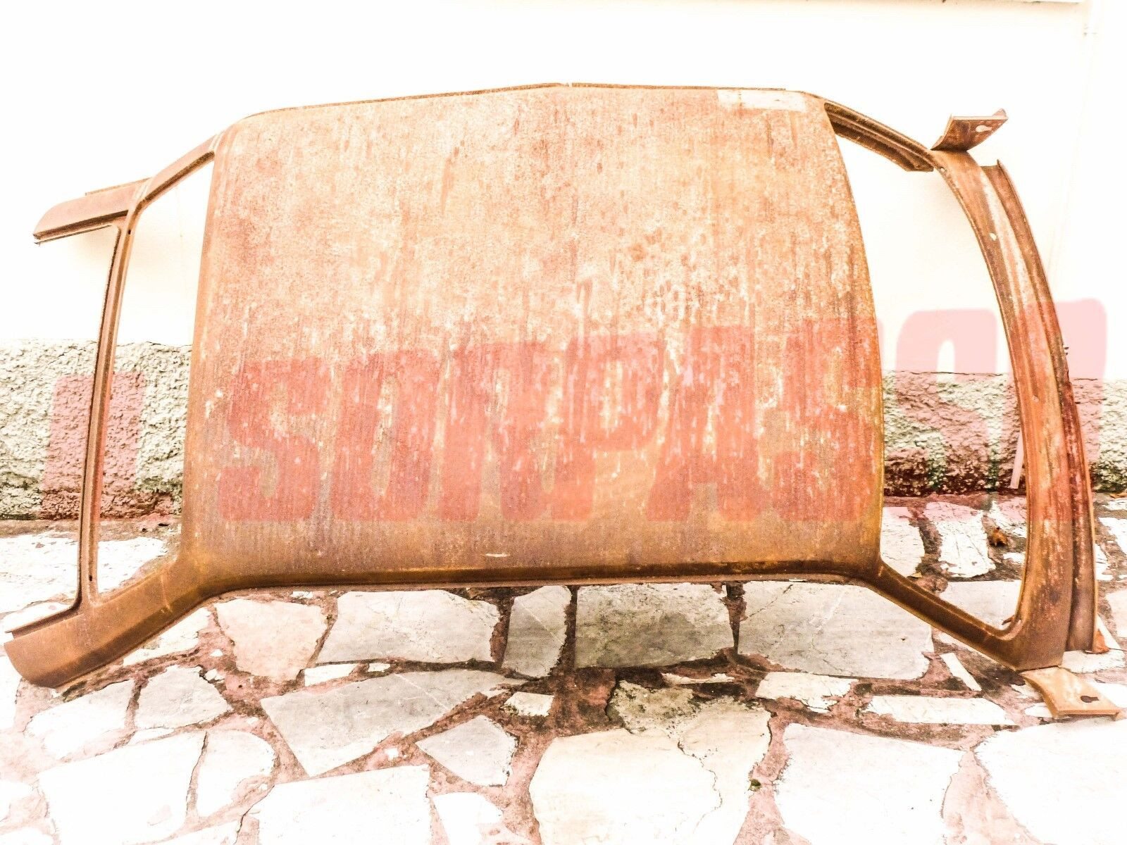 TETTO PADIGLIONE CIELO GIRO PARABREZZA LUNOTTO FRECCE FIAT 126 ORIGINALE