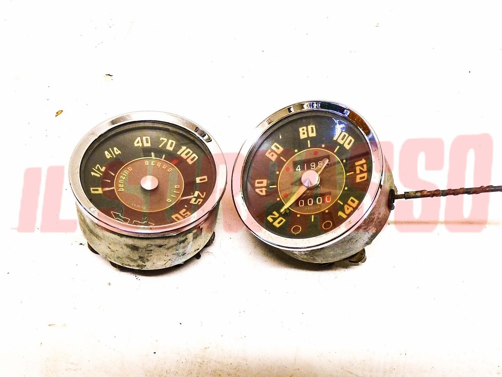 STRUMENTI CONTACHILOMETRI ACQUA BENZINA OLIO CRUSCOTTO LANCIA APPIA 2 - 3 SERIE