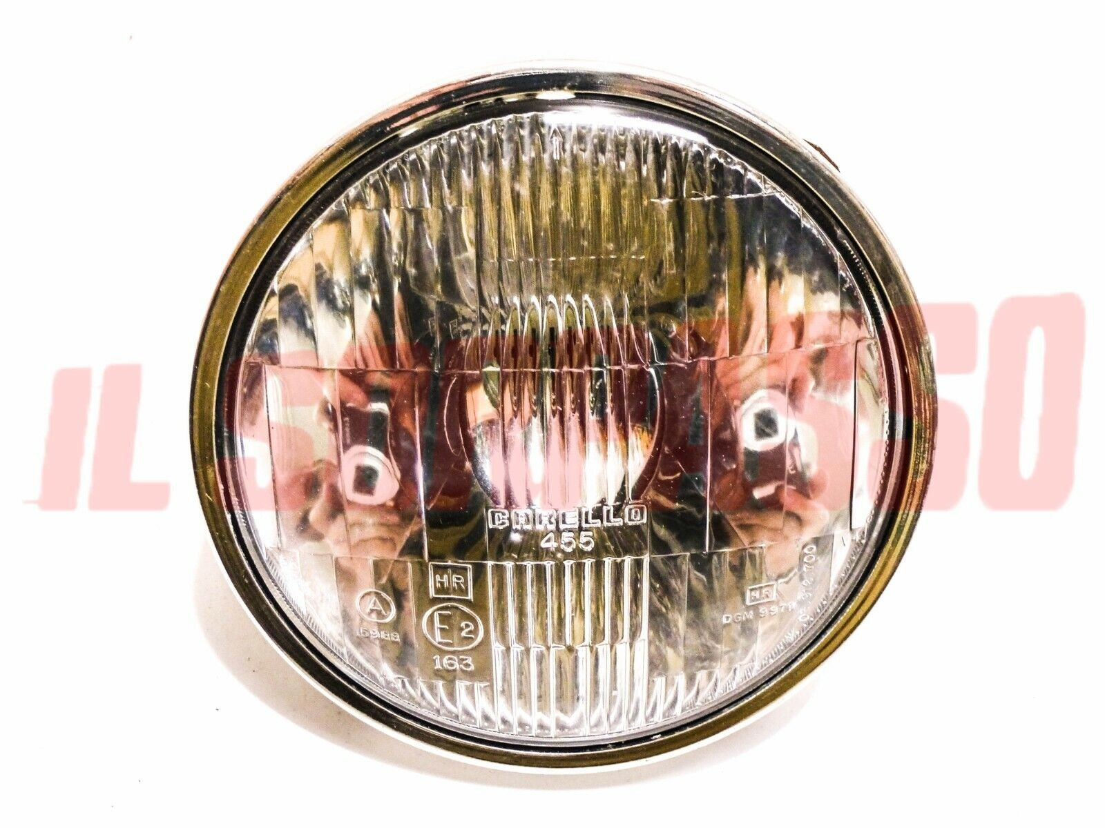 GRUPPO OTTICO FANALE FARO SENZA OSCURATORE + CORNICE FIAT 132 JODIO CARELLO