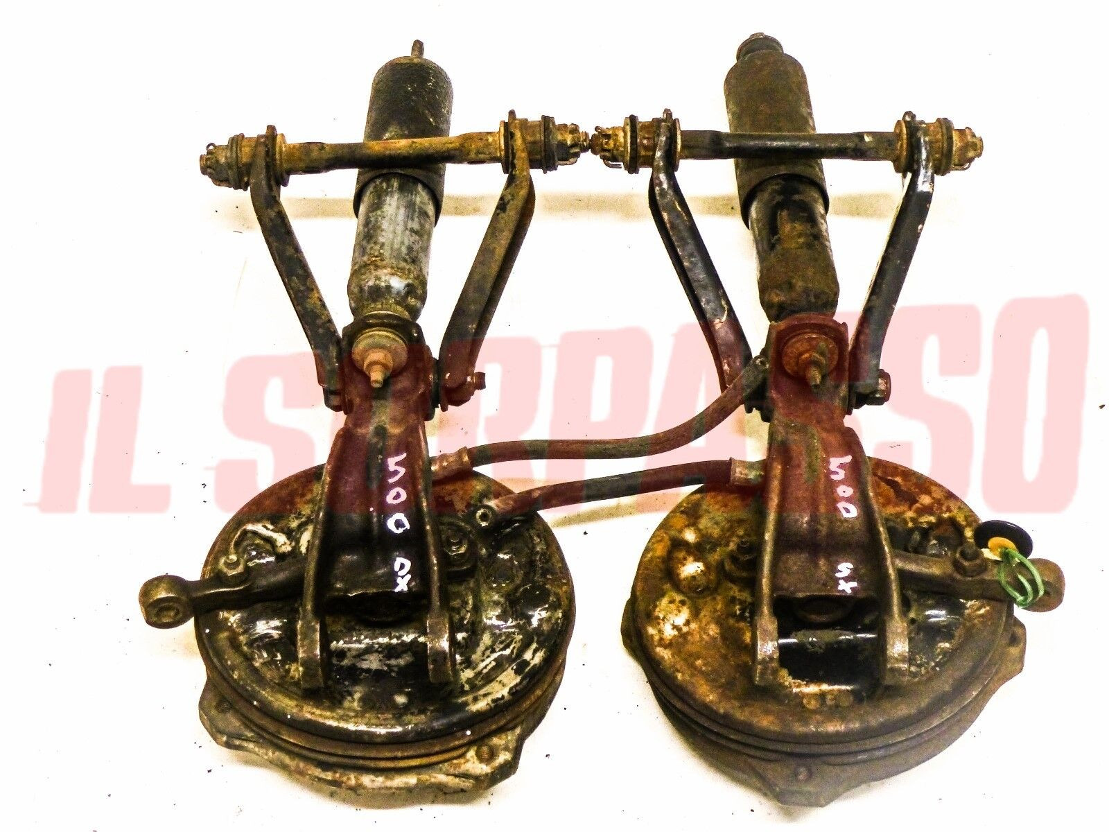 MOZZO BRACCI FUSELLO SOSPENSIONE ANTERIORE DESTRA + SINISTRA FIAT 500 D F L R