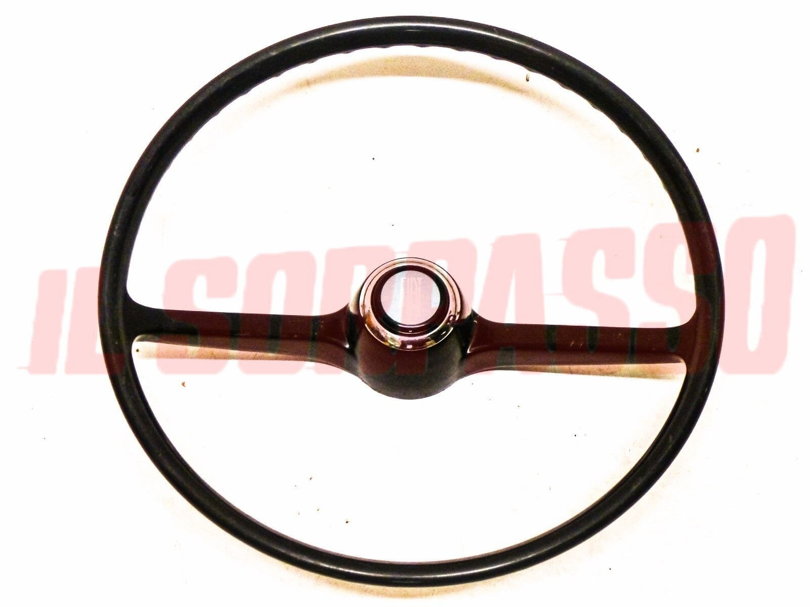 VOLANTE STERZO + PULSANTE CLACSON FIAT 850 BERLINA - 1100 R ORIGINALE