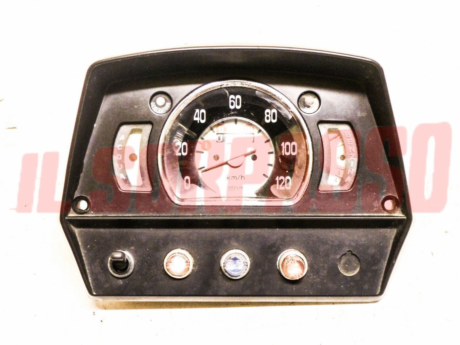 STRUMENTO CONTACHILOMETRI CRUSCOTTO FIAT 850 900 T FAMILIARE PULMINO FURGONE .