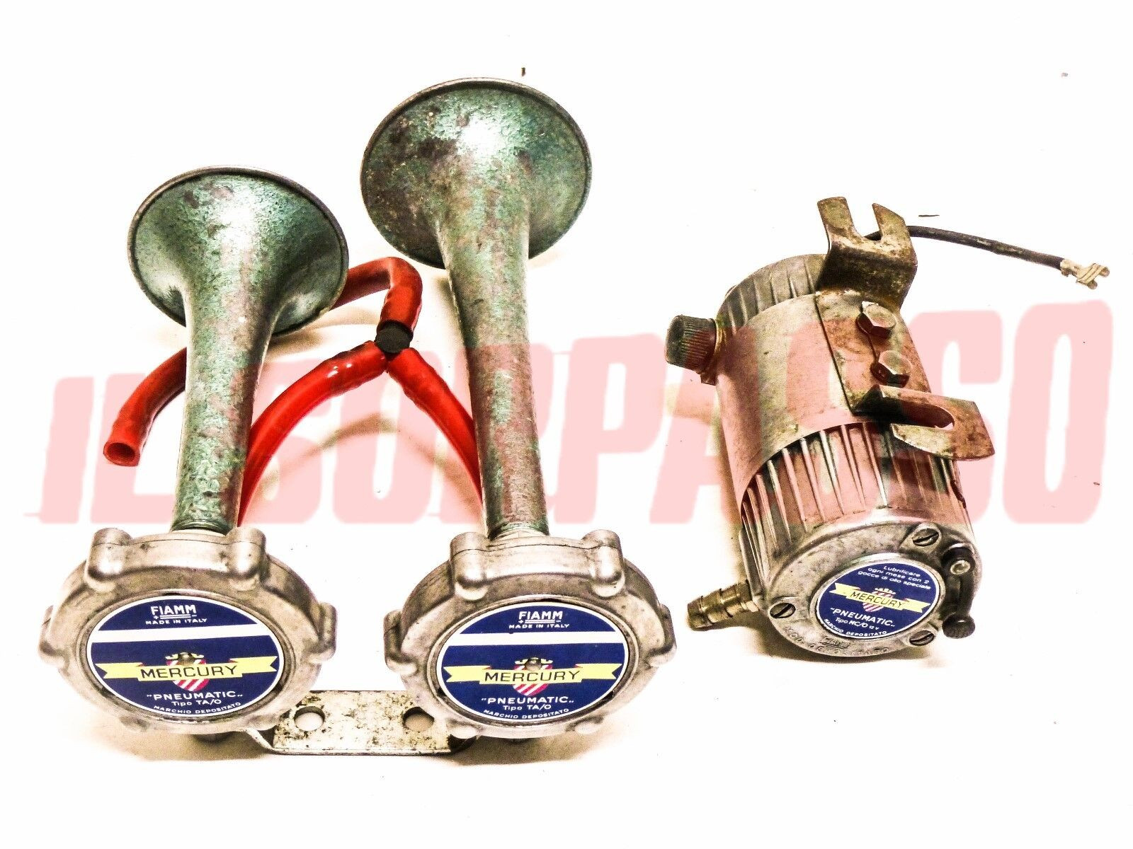 TROMBE MERCURY ORIGINALI AUTO ANNI 50 60 FIAT 1100 LANCIA APPIA AURELIA