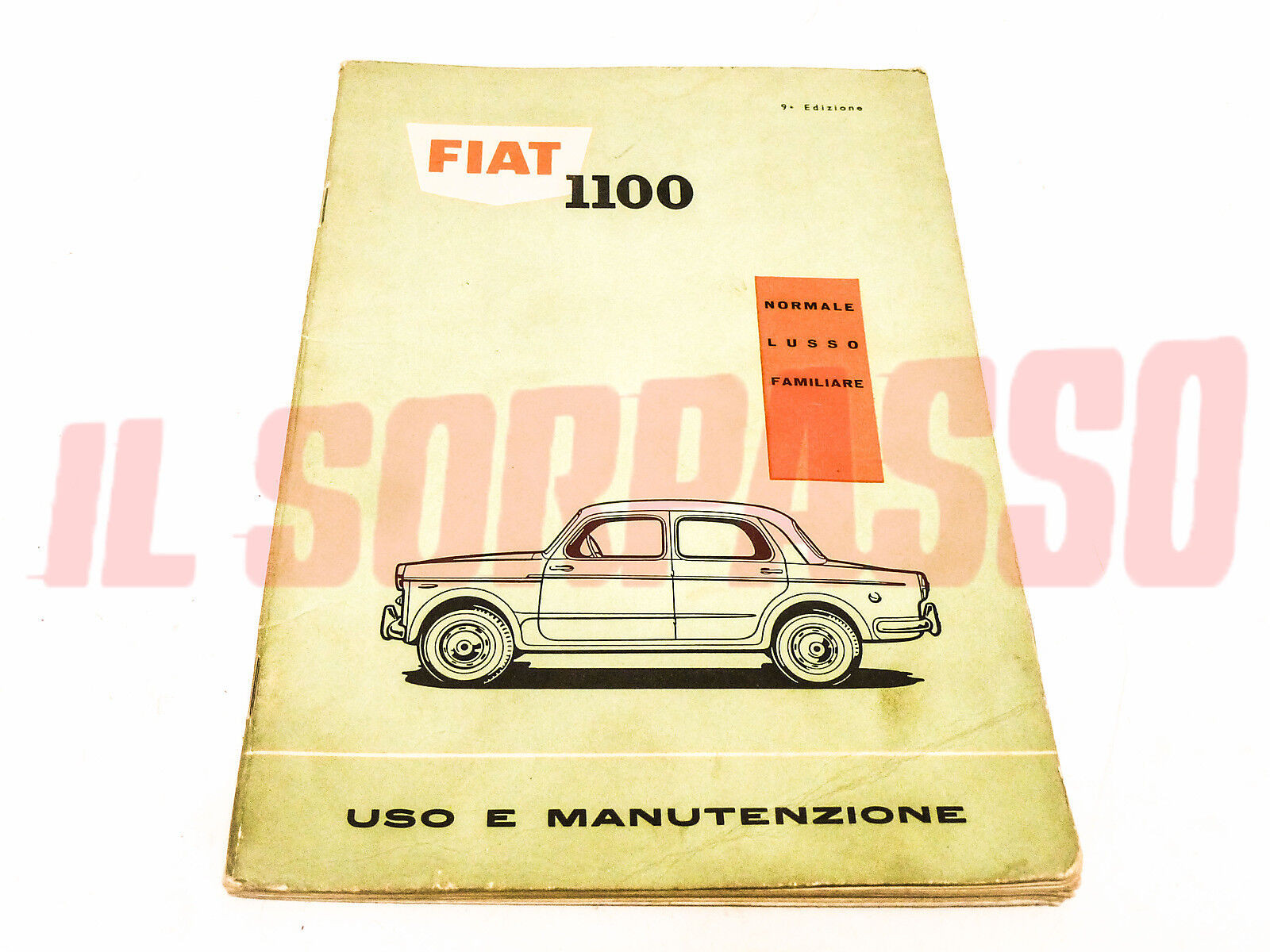 LIBRETTO USO E MANUTENZIONE FIAT 1100 103 D H NORMALE LUSSO FAMILIARE ORIGINALE
