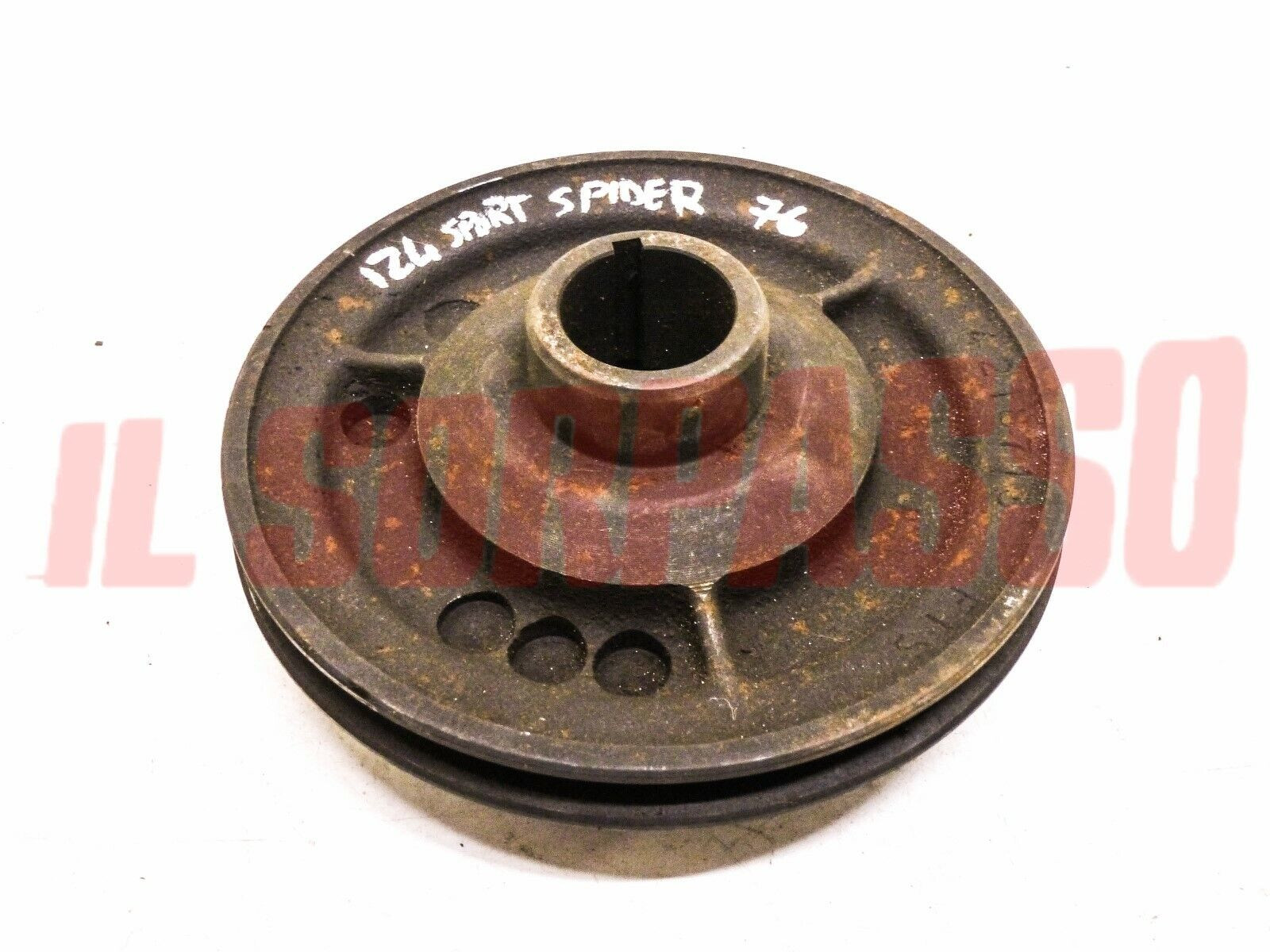 PULEGGIA ALBERO MOTORE CON DOPPIO CANALE FIAT 124 SPORT SPIDER ORIGINALE 