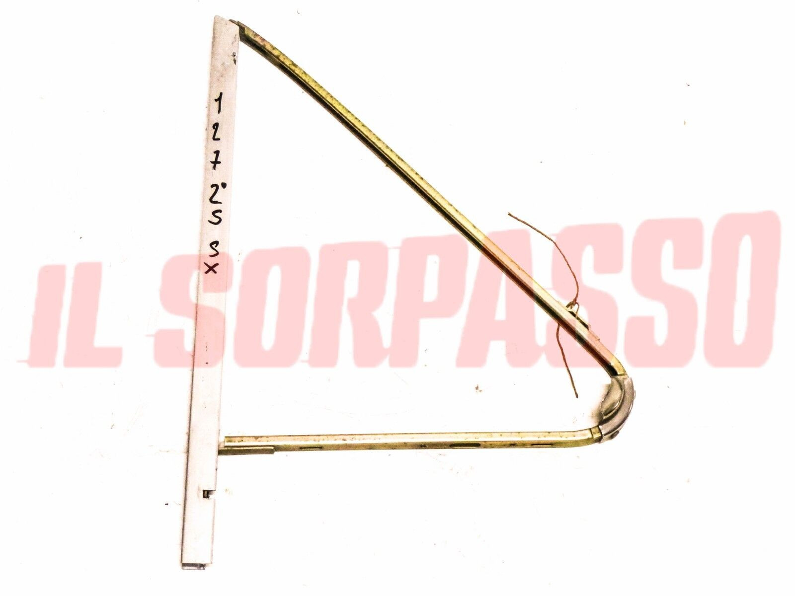 TELAIO VETRO DEFLETTORE SINISTRO FIAT 127 2 SERIE MONTANTE CROMATO MOD. GRANDE