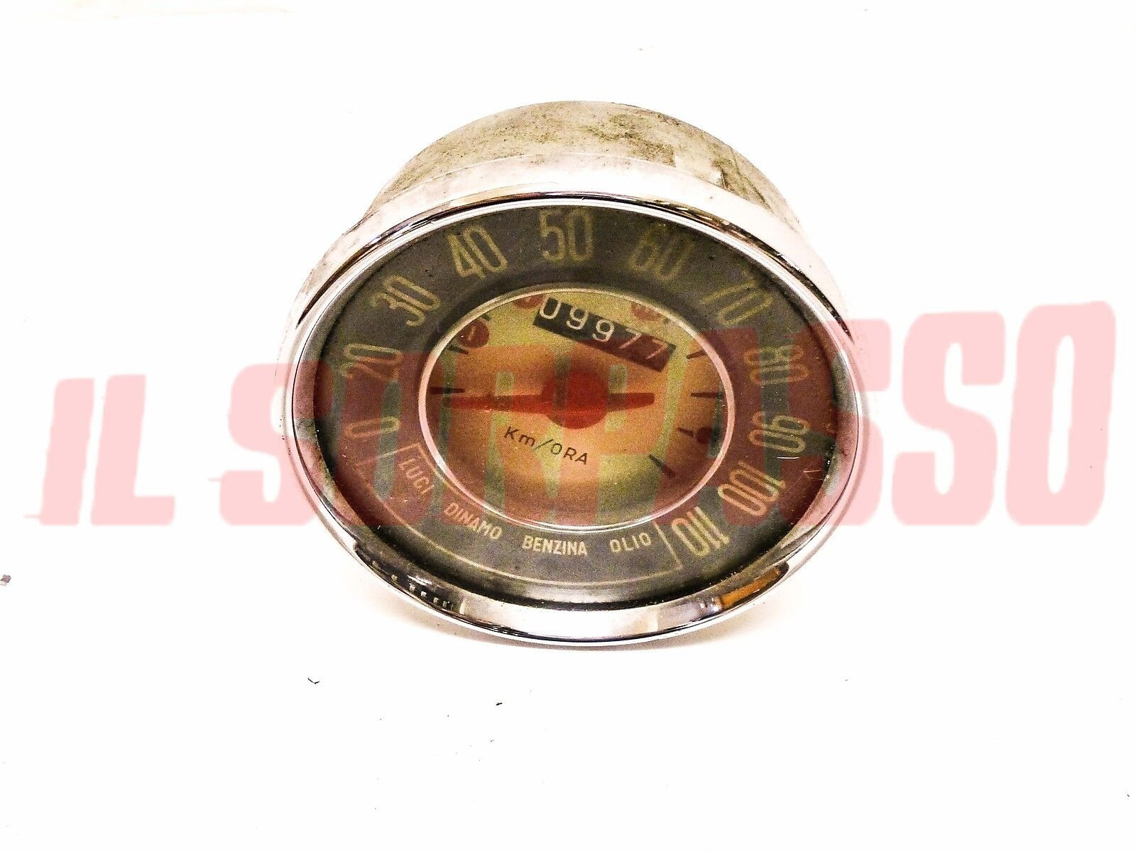 STRUMENTO CONTACHILOMETRI CRUSCOTTO FIAT 500 D ORIGINALE