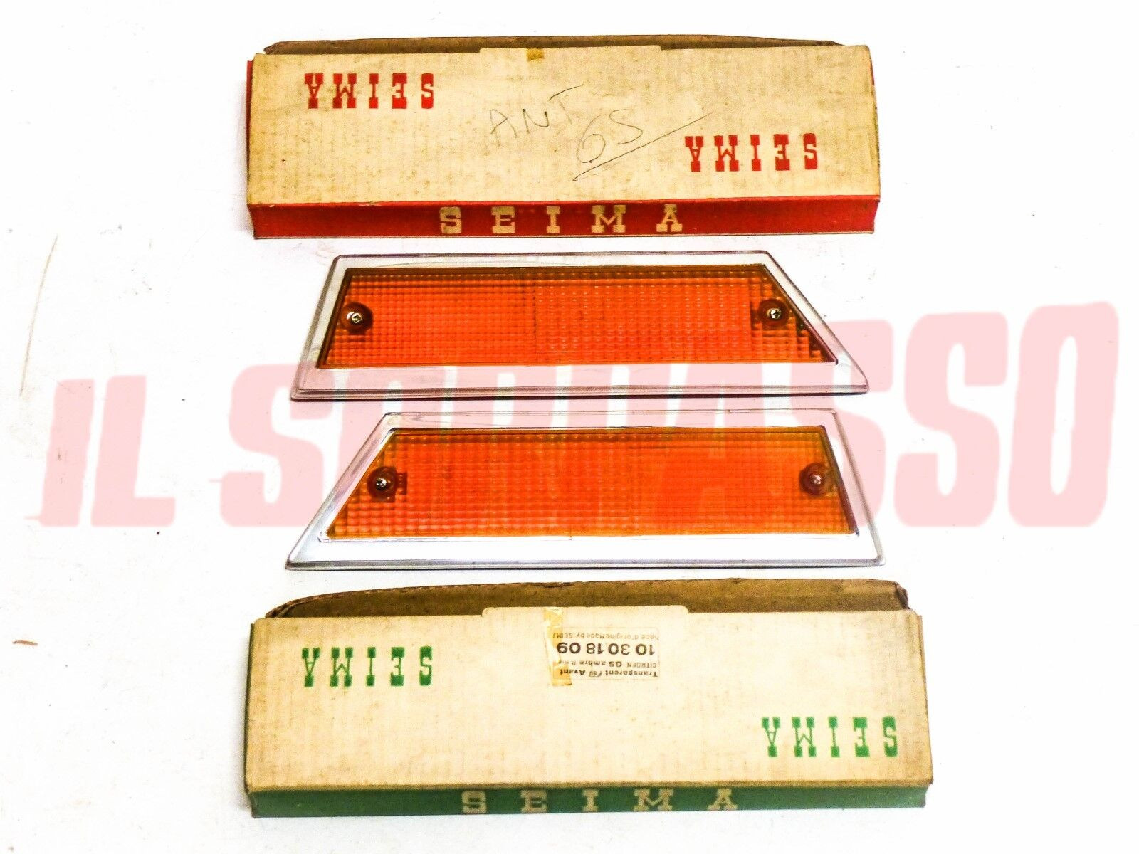 PLASTICHE FANALINI FRECCE ANTERIORI ARANCIO CITROEN GS ORIGINALI