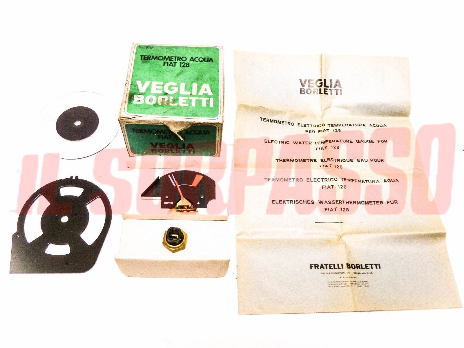 MODIFICA STRUMENTO CONTACHILOMETRI CON TERMOMETRO ACQUA BULBO FIAT 128 BN RALLY 