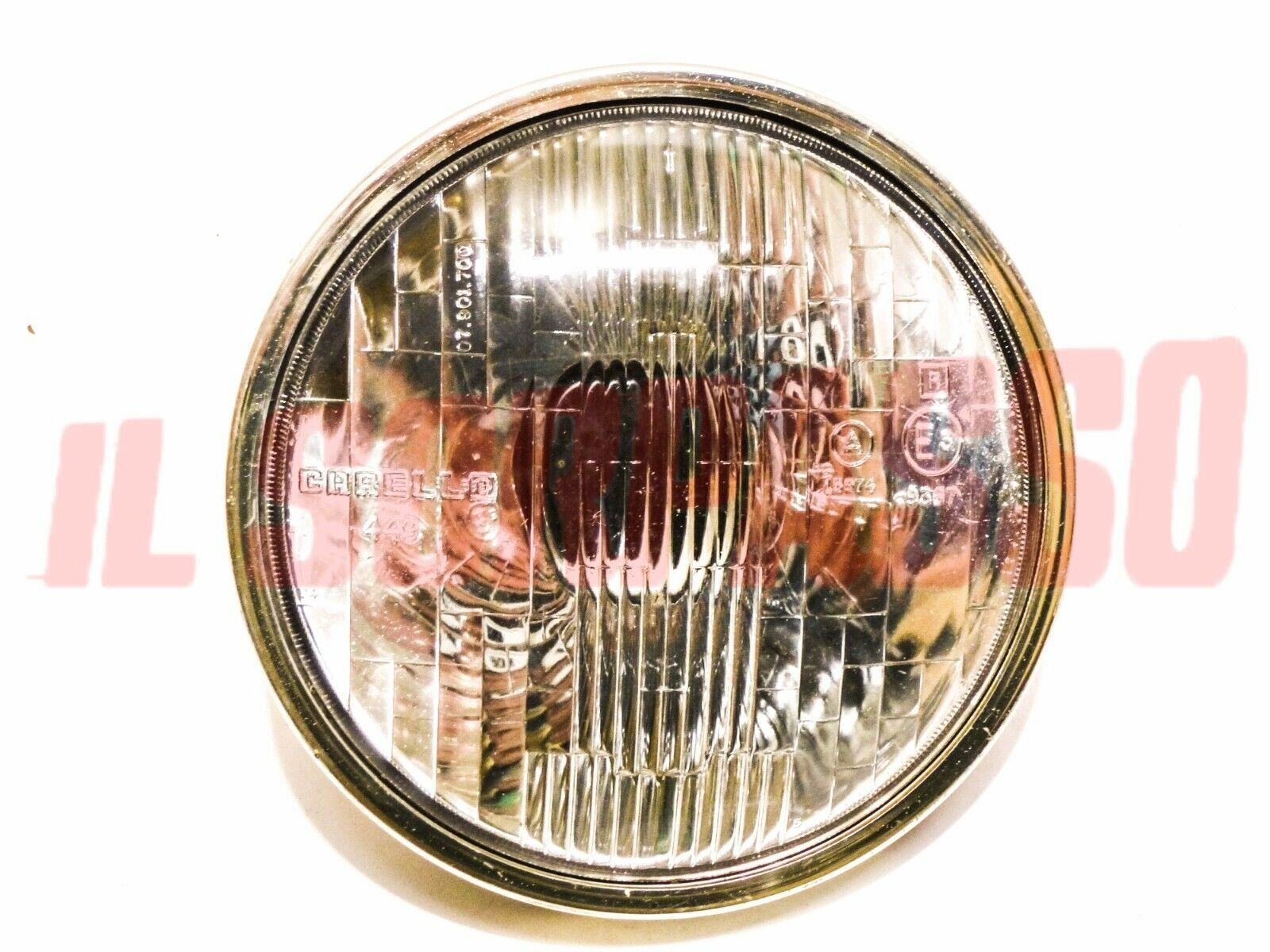 GRUPPO OTTICO FANALE FARO SENZA OSCURATORE + CORNICE FIAT 132 CARELLO